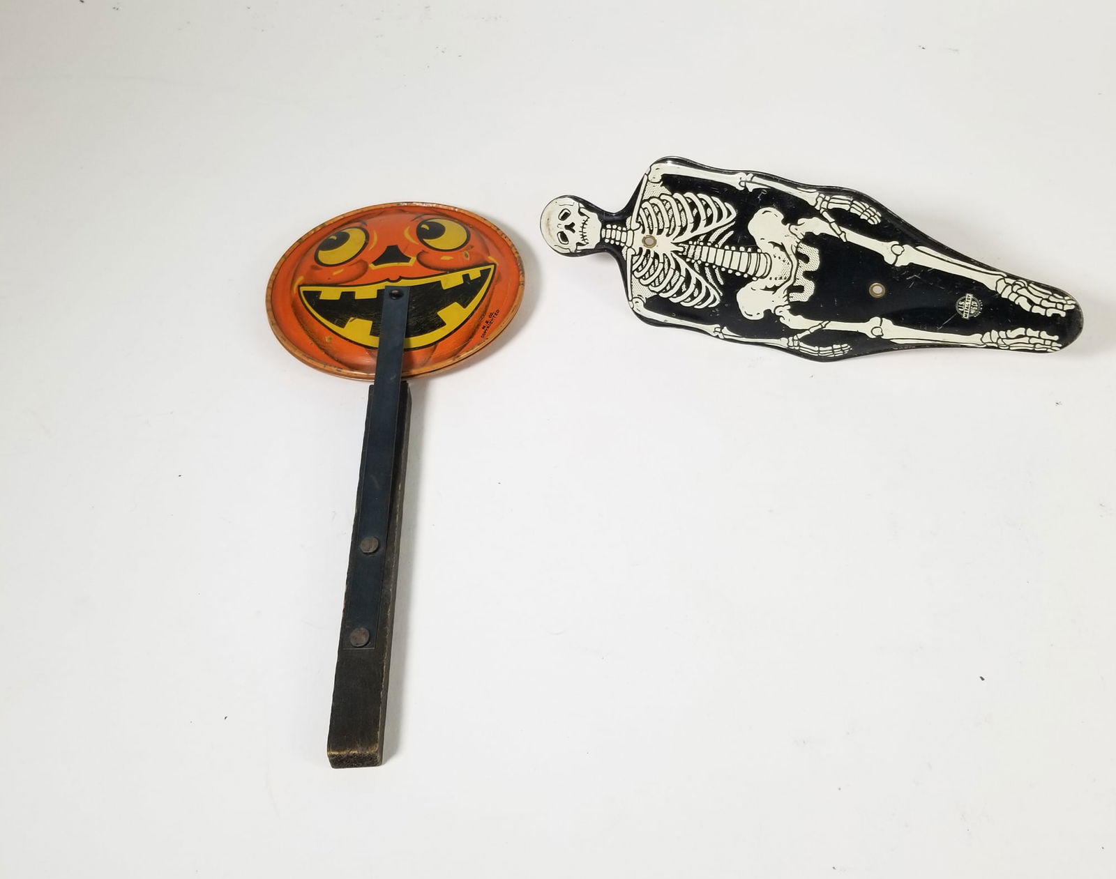 Two Vintage Tin Halloween Noisemakers (1 of 4)