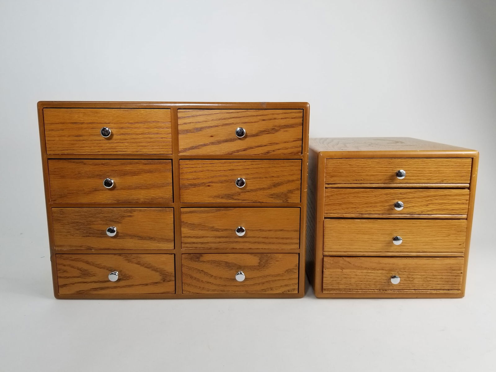 Pair of Vintage Oak Cabinets Filled with Caligraphy & Writing Tools/Hardware (1 of 9)