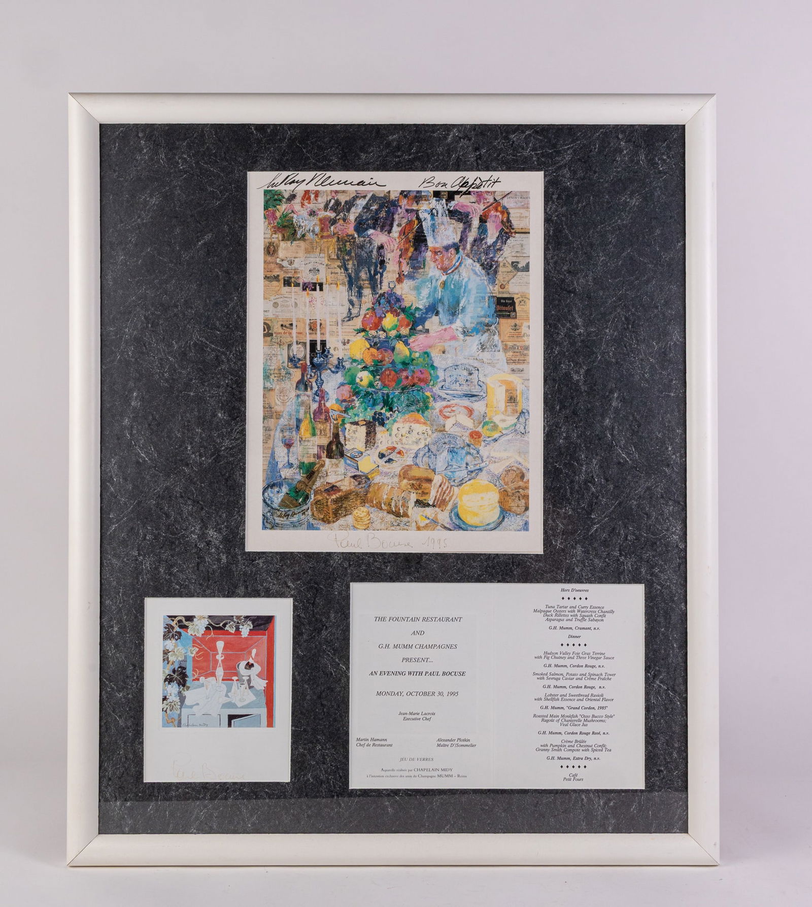 LeRoy Neiman "Bon Appetit" Signed Framed Print (1 of 8)