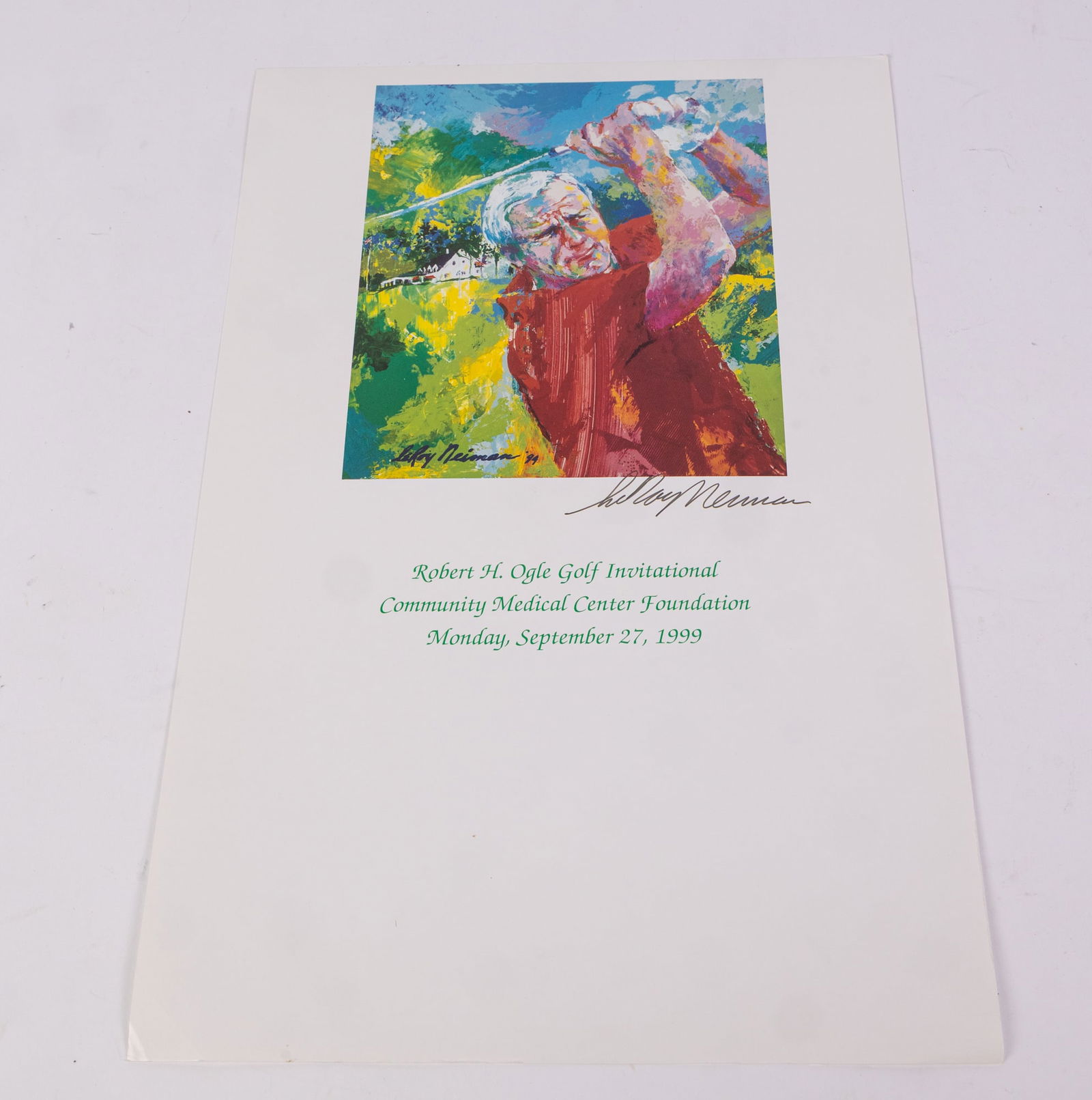 LeRoy Neiman "Arnold Palmer at Latrobe" Signed Print (1 of 3)