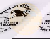 Original March on Washington Button from MLK's "I Have a Dream" Speech