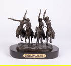 Frederic Remington Bronze Sculpture "Coming Thru The Rye" on Black Marble