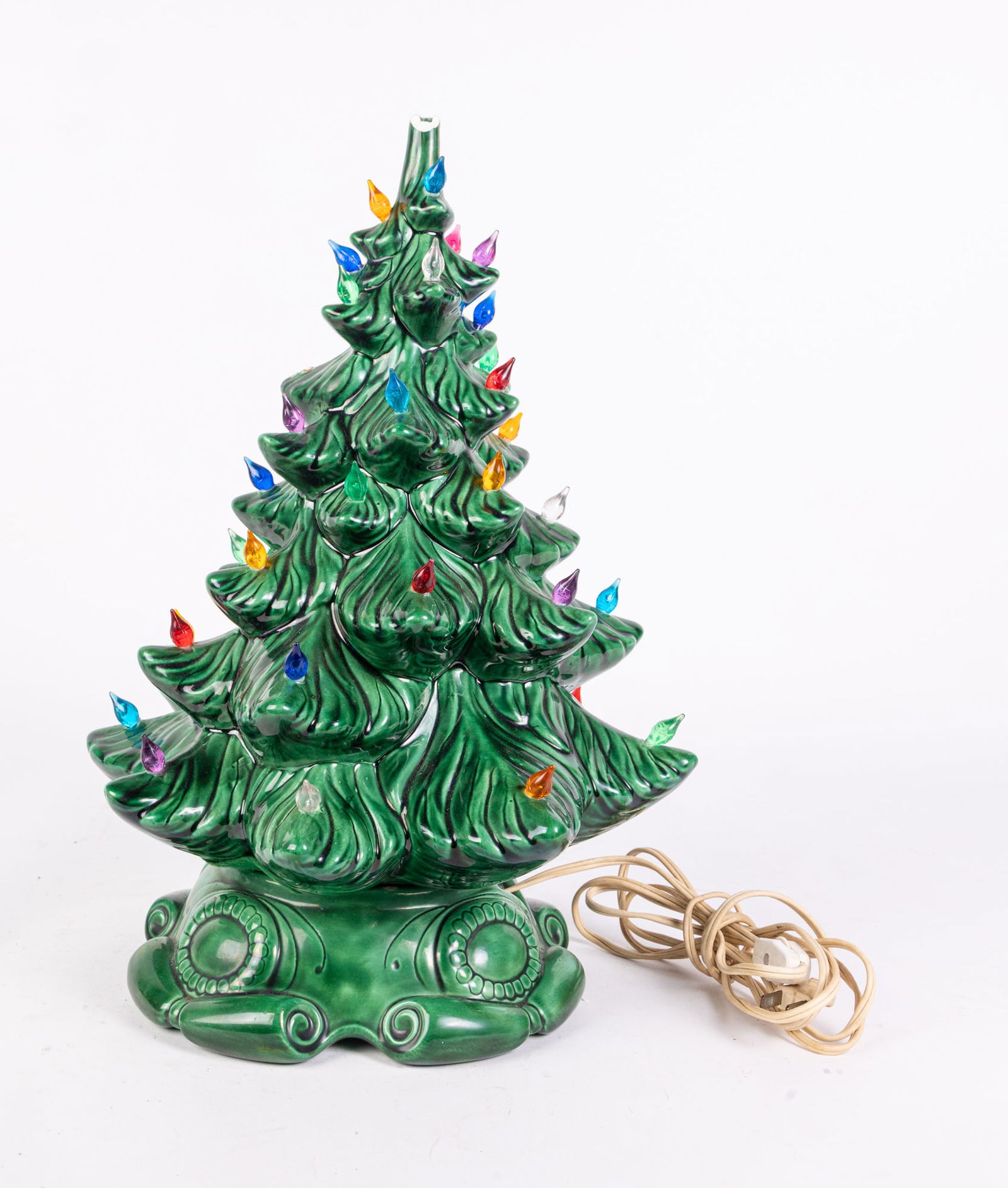 Vintage Ceramic Lighted Decorative Christmas Tree (1 of 5)