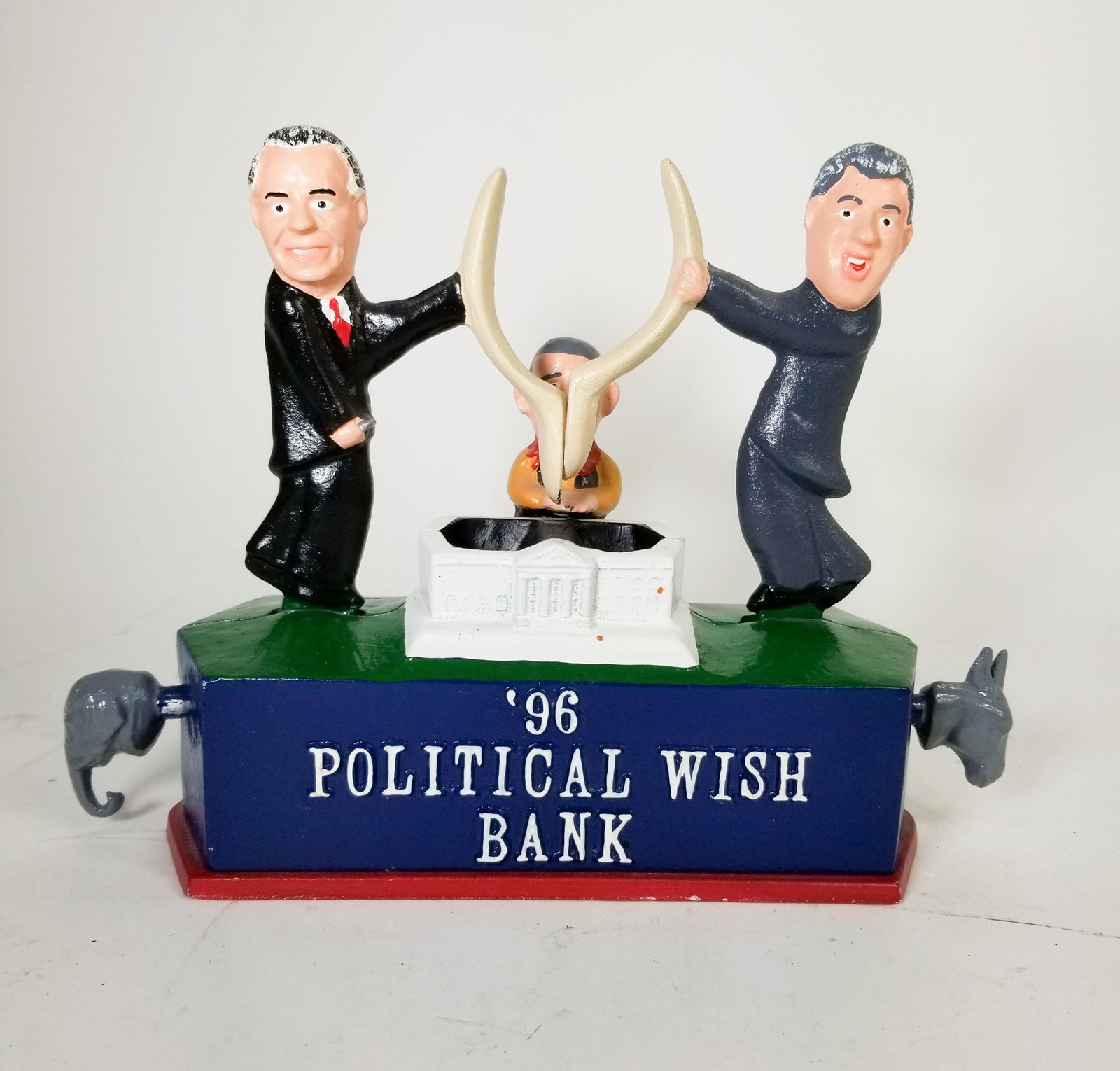 1996 Political Wishbone Bank: 1996 Political Wishbone Bank Size 7.5" Literature Brooks Auction is not responsible for outbids. Questions? Call the office at (856) 694-2960 or email us directly at info@brooks.auction. R