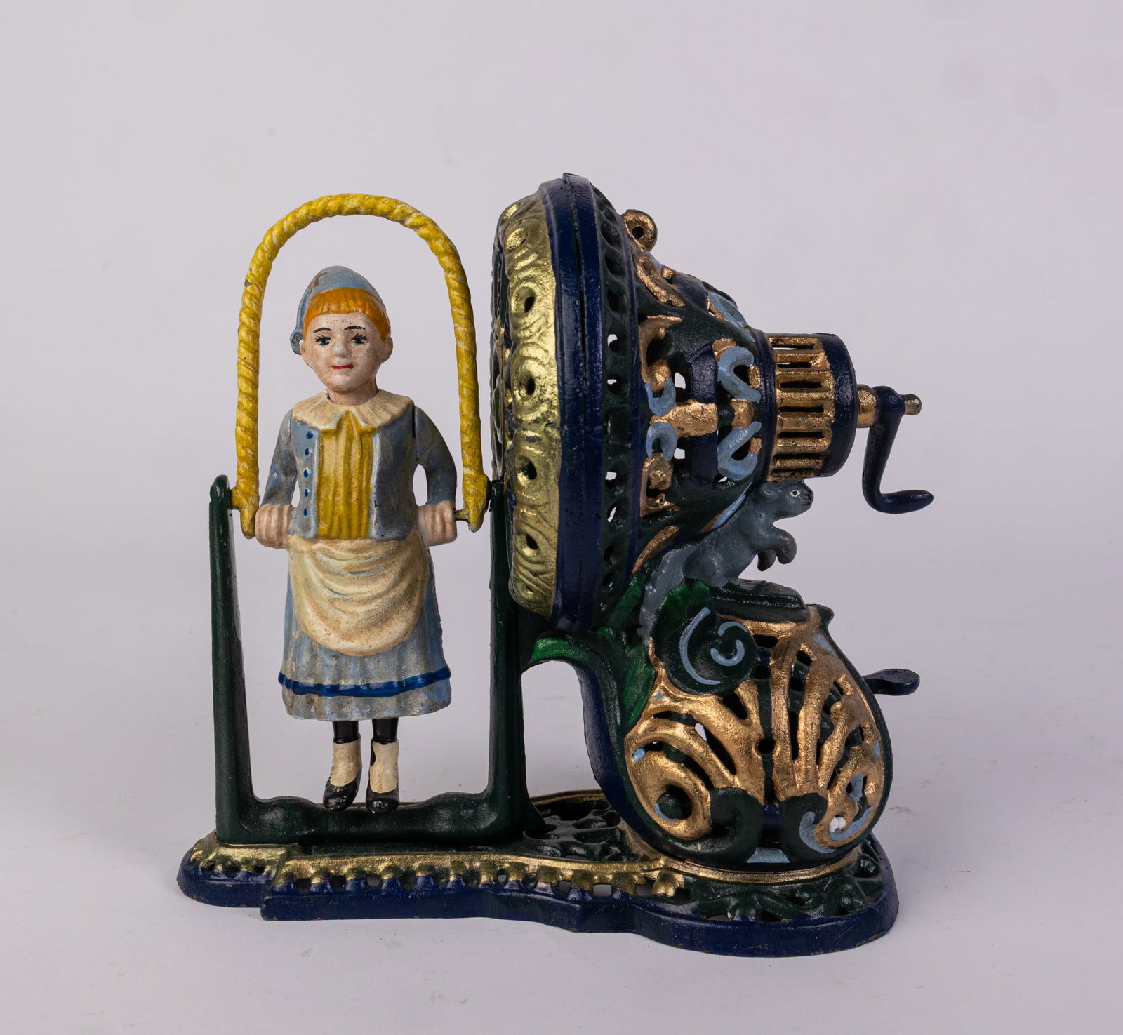 Swinging Lad Cast Iron Bank: Swinging Lad Cast Iron Bank Size 8.5" Literature Brooks Auction is not responsible for outbids. Questions? Call the office at (856) 694-2960 or email us directly at info@brooks.auction. ̶