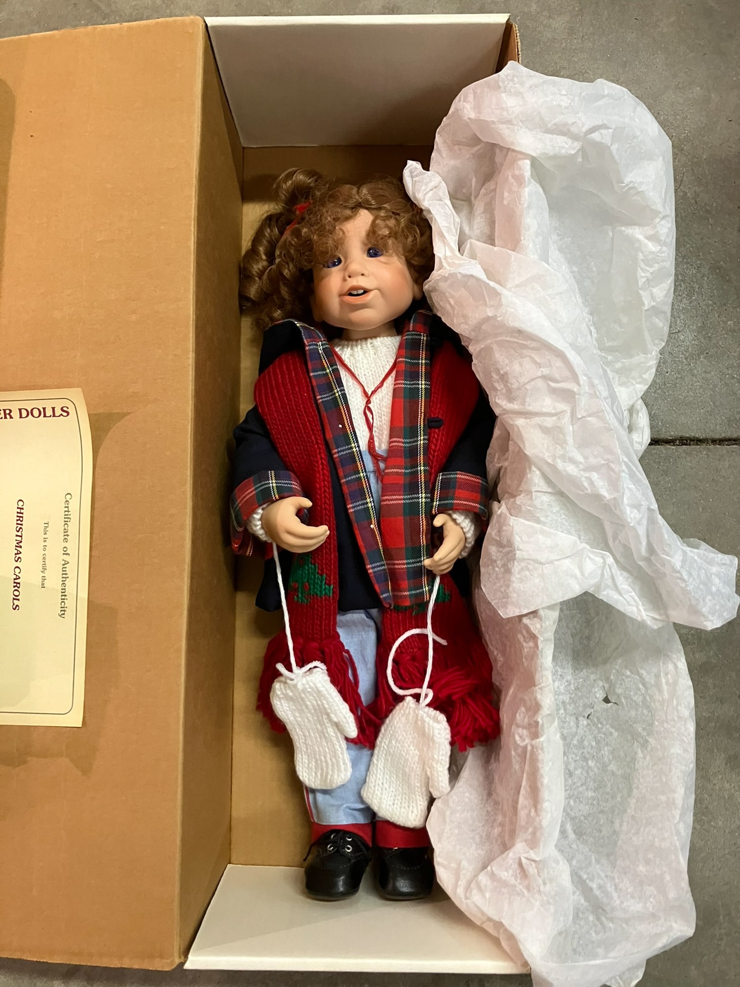 Good-Kruger "Christmas Carols" Doll in original box: Good-Kruger "Christmas Carols" Doll in original box Literature Brooks Auction is not responsible for outbids. Questions? Call the office at (856) 694-2960 or email us directly at info@brooks.auction.