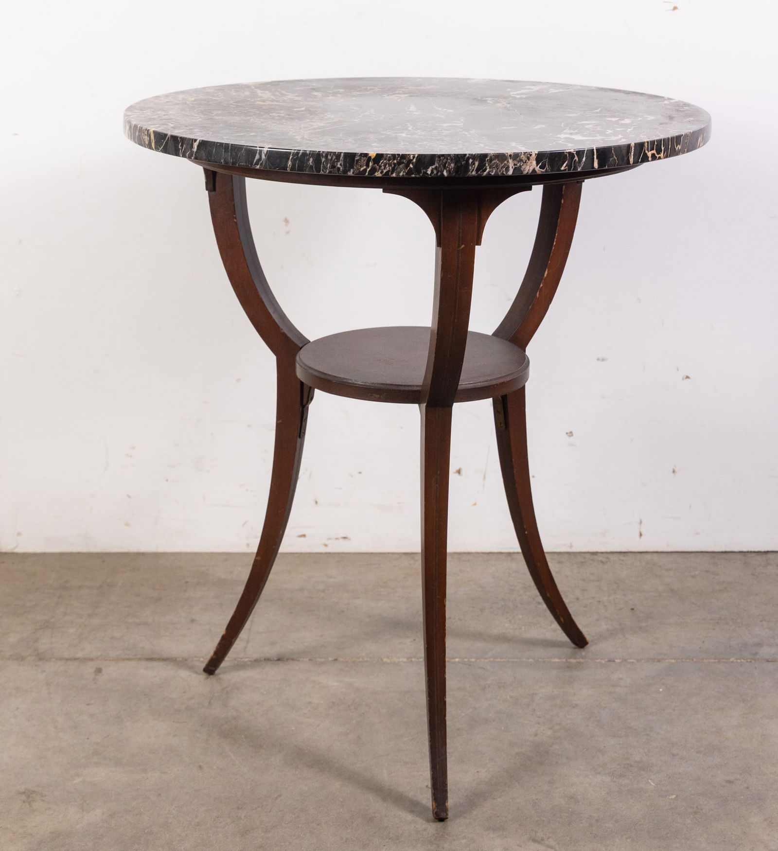 Vintage Black Marble Side Table (1 of 3)