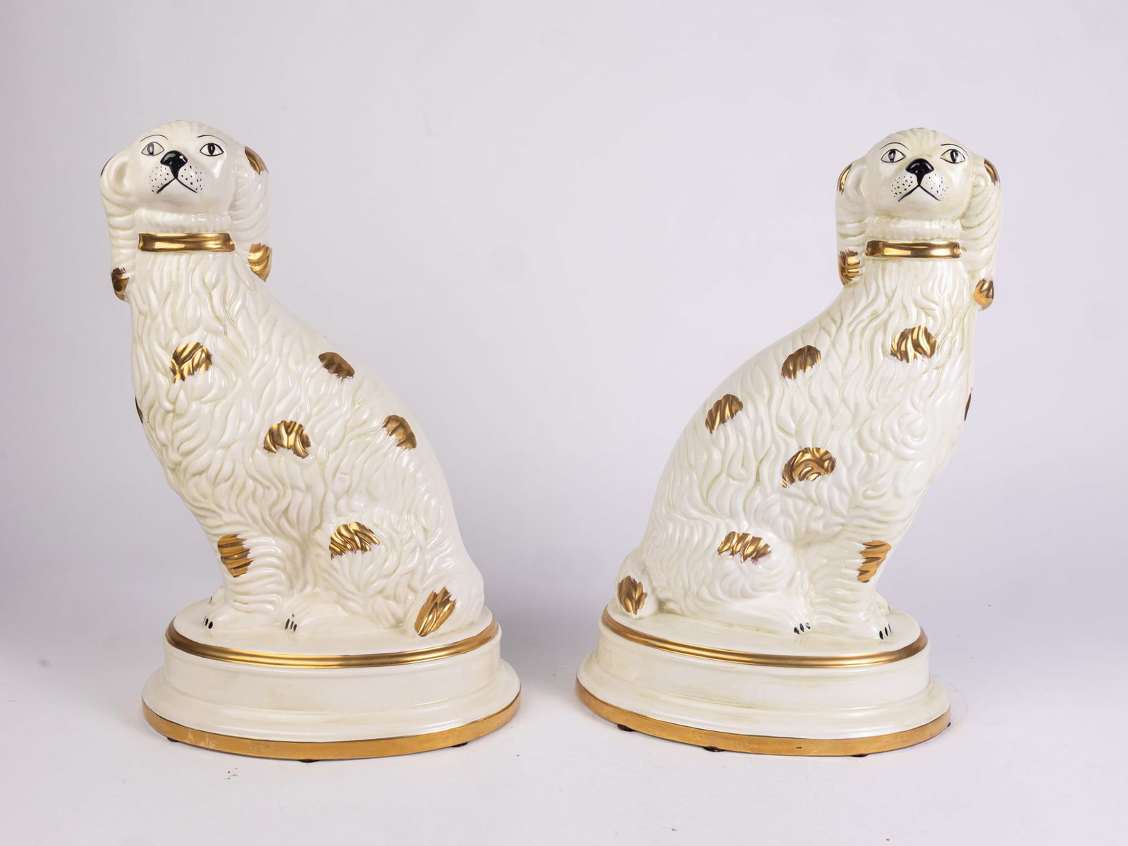 Pair of Jeanne Reeds Italy Ceramic Dog Sculptures (1 of 5)