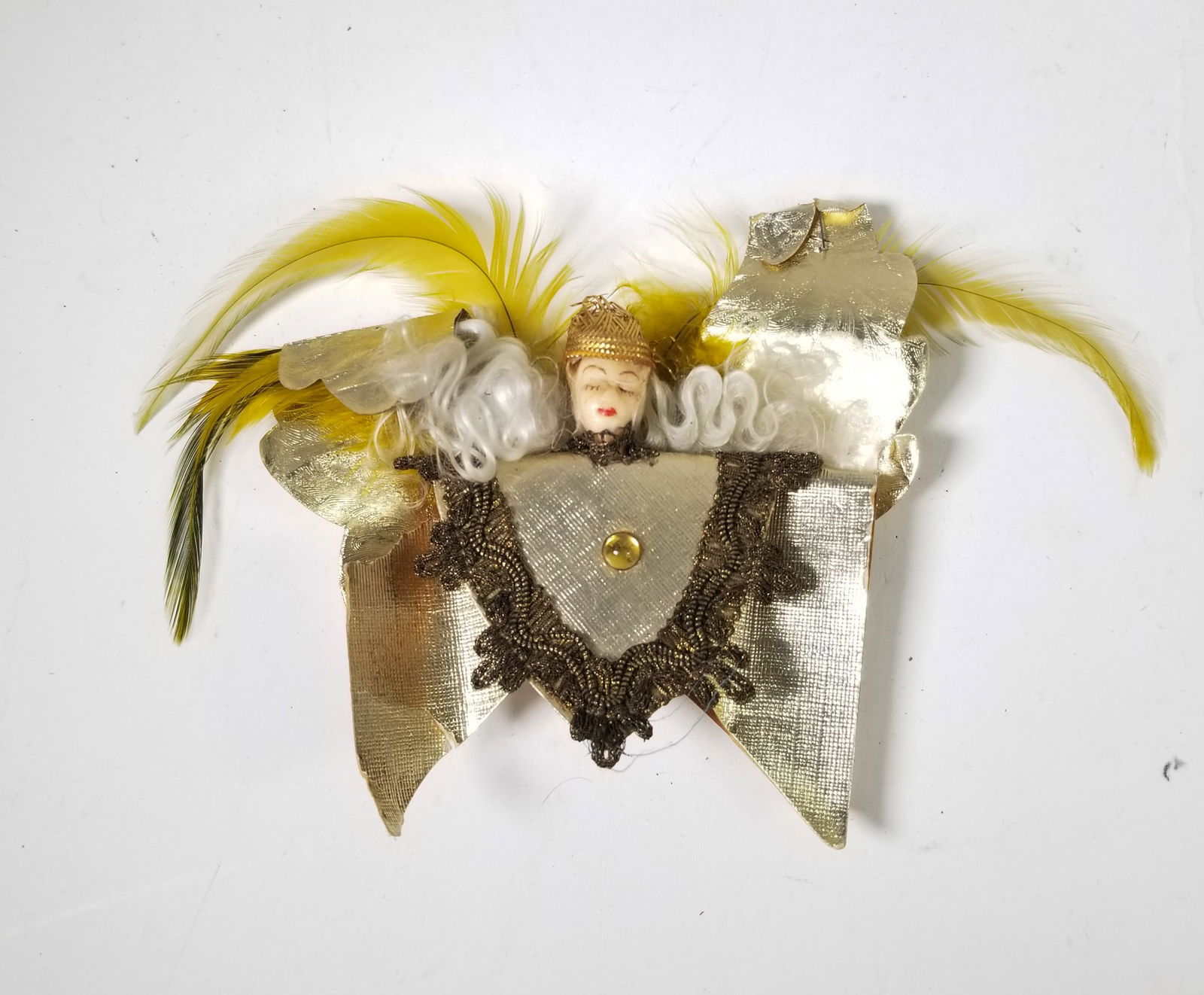 Antique Early Wax Tree Topper Christmas Ornament (1 of 3)