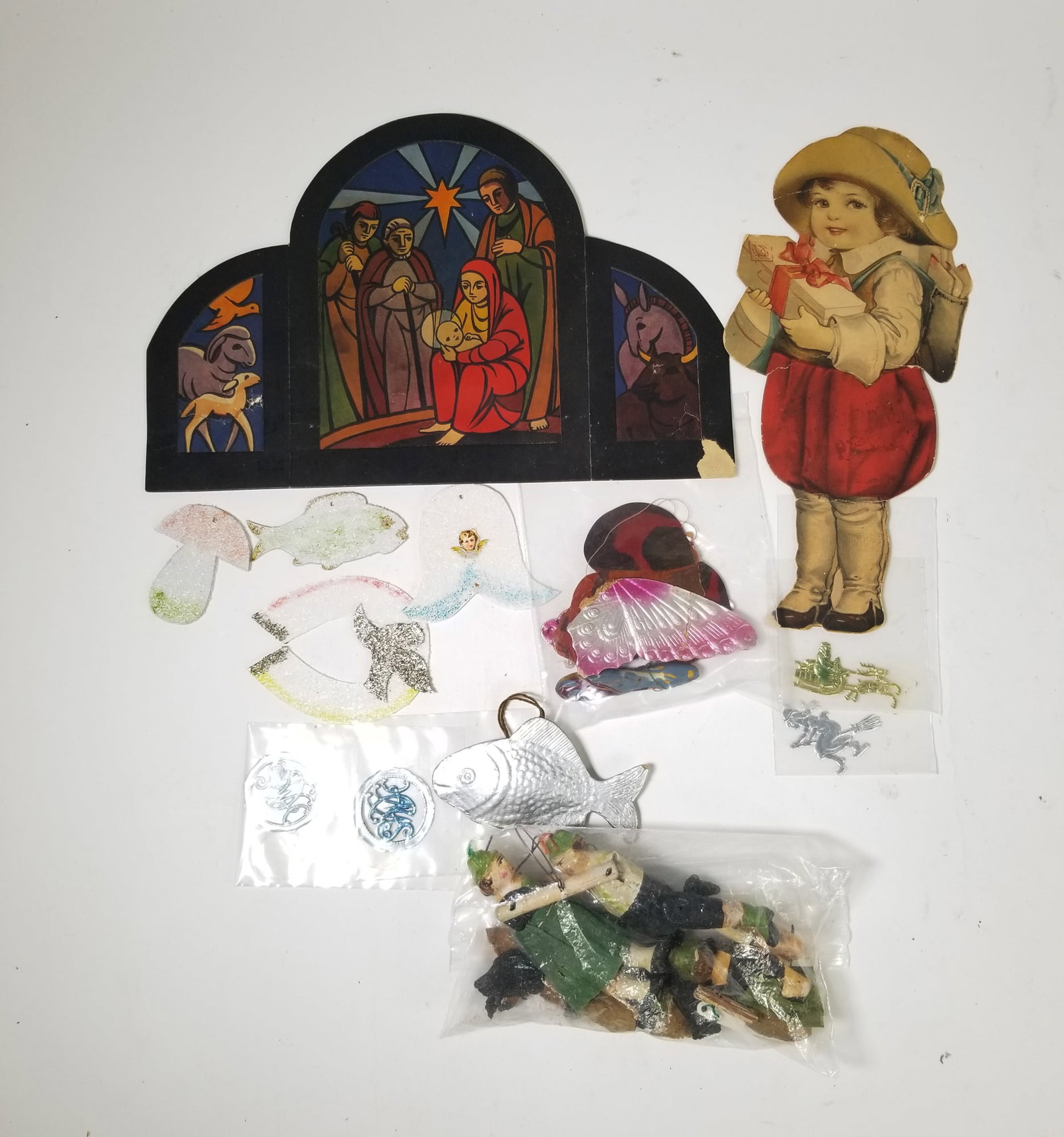 Antique Christmas Ornament Assortment ft. German Dancers (1 of 4)