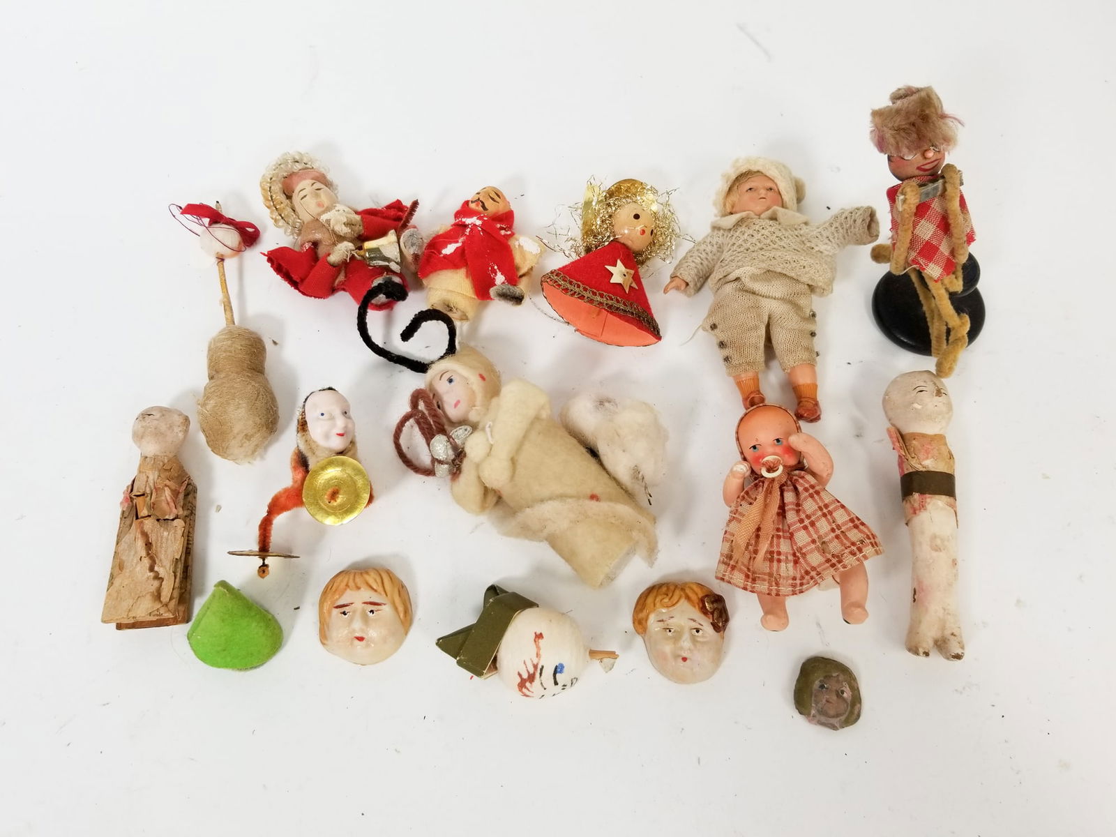Vintage & Antique Doll Assortment ft. Composite & Folk Art Pieces (1 of 9)