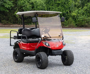 2007 Yamaha Battery Powered Golf Cart 48V: Yamaha Battery Powered Golf Cart 48V, like new, hardly used, has key, tested and works great! Four seater with removable windshield, battery powered with four Precision brand golf cart