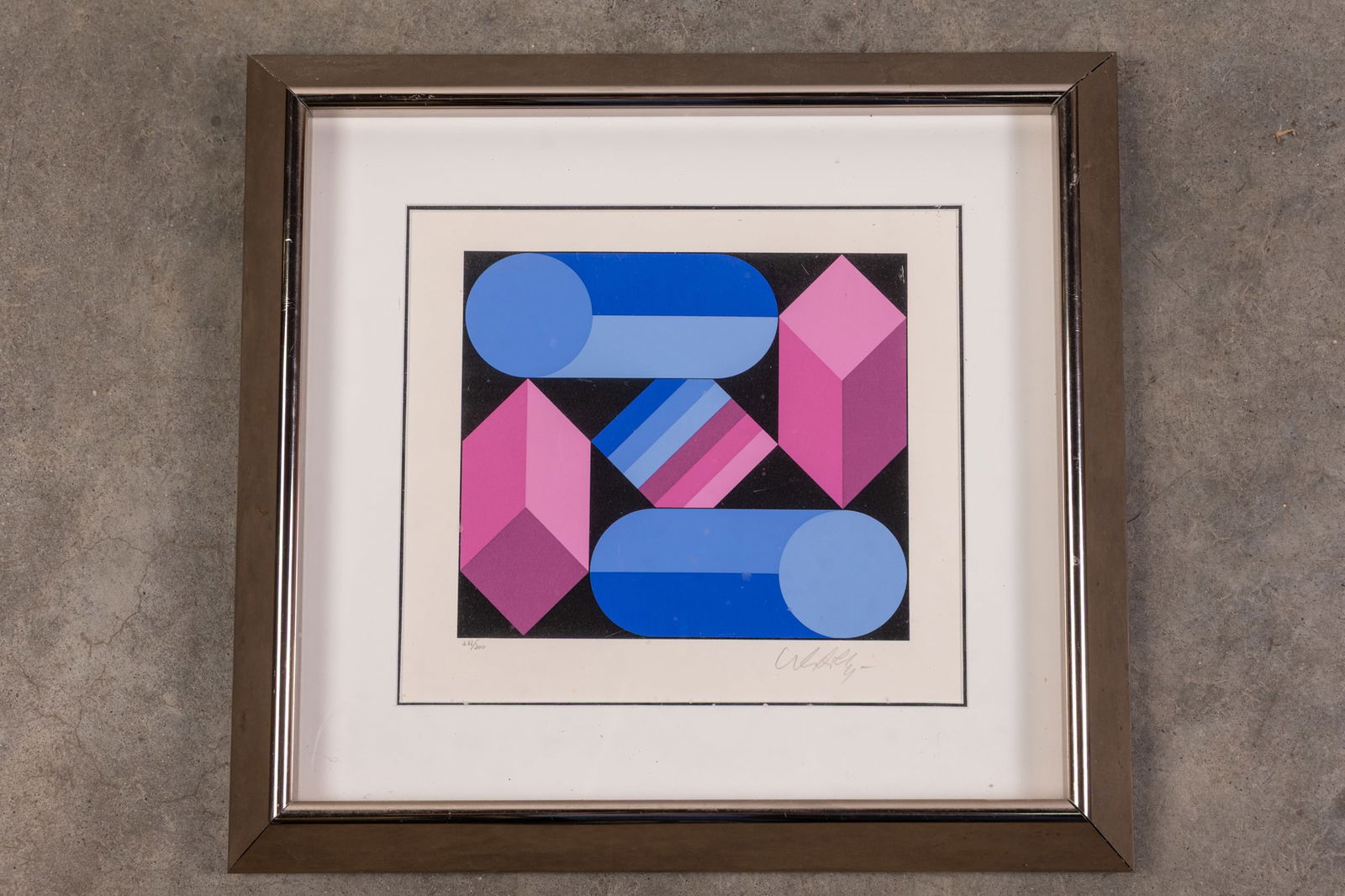 VICTOR VASARELY 1906-1997 Stri-dio Signed & Numbered (1 of 4)