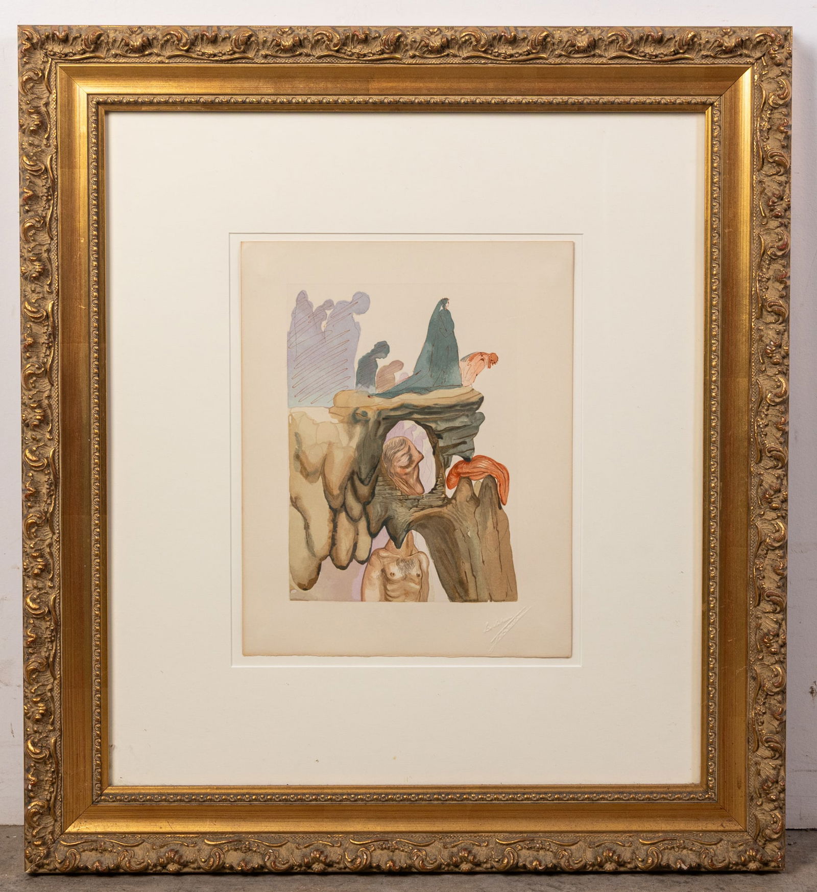 Salvador Dali "The Dishonest" Divine Comedy Canto 23 (1 of 4)