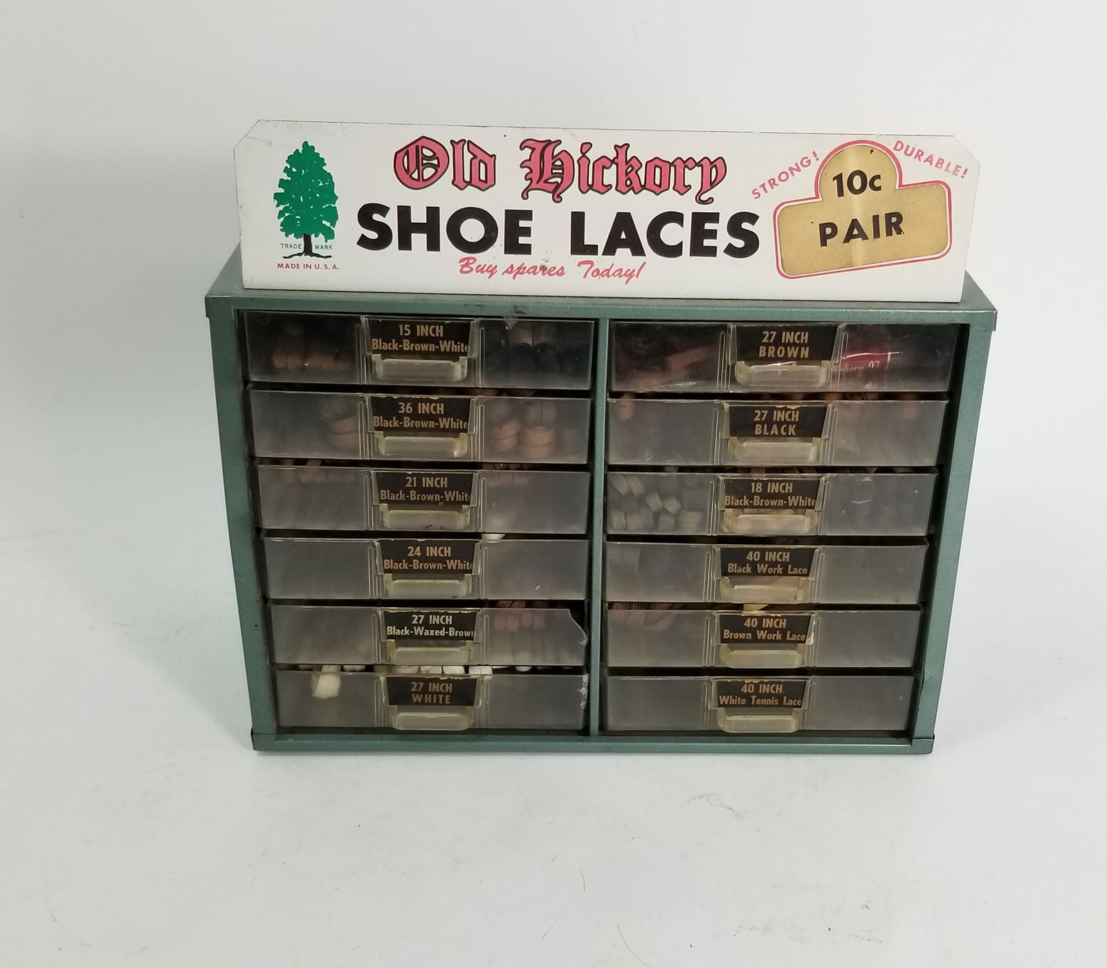 Vintage "Old Hickory Shoe Laces" Store Display (1 of 4)