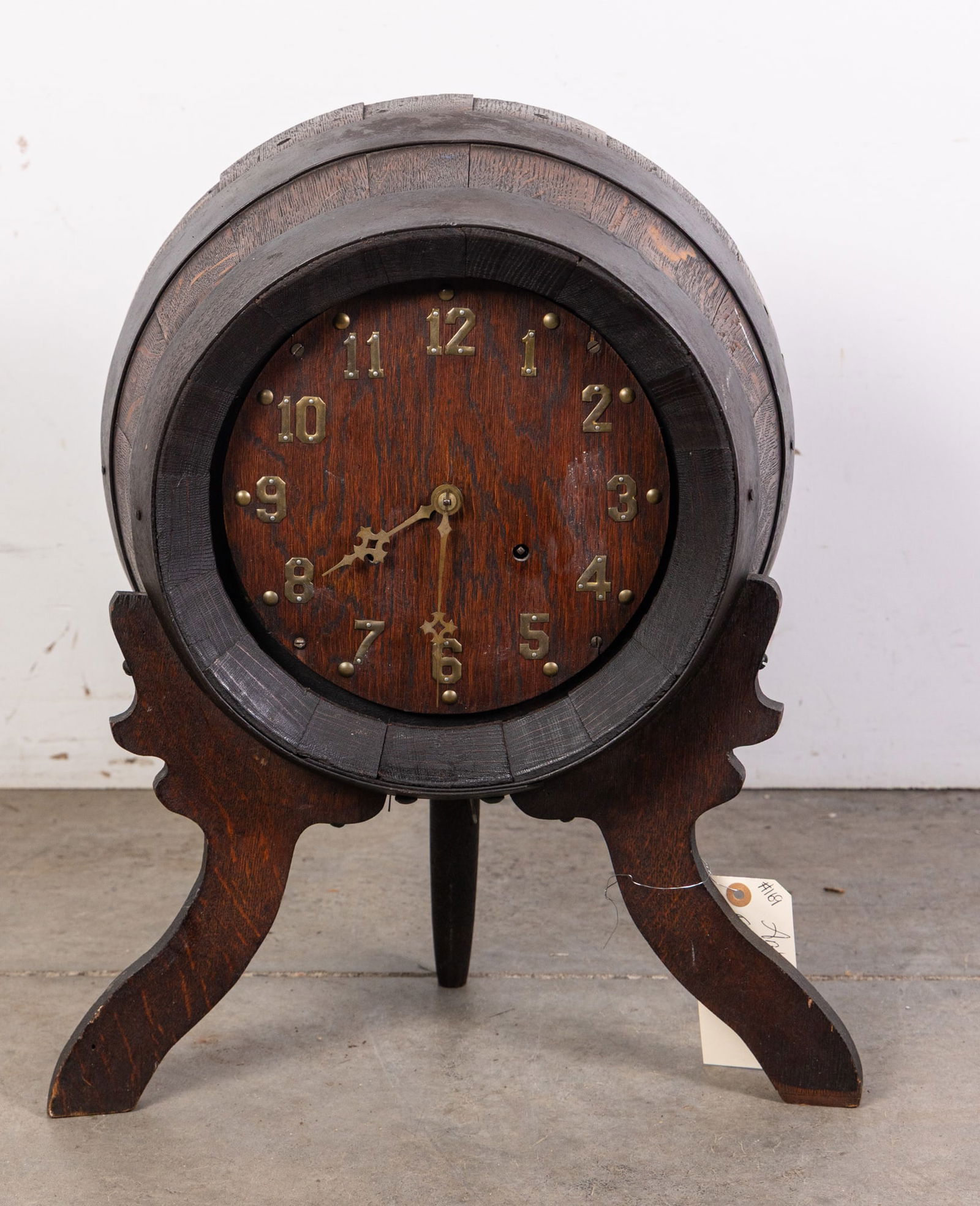 Vintage Barrel Folk Art Clock (1 of 3)