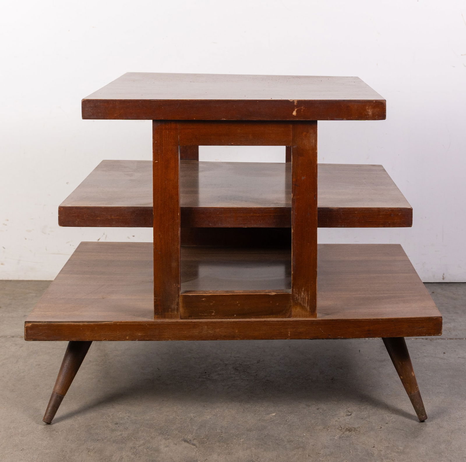 MCM Mid Century Modern Three Tier Side Accent Table (1 of 6)