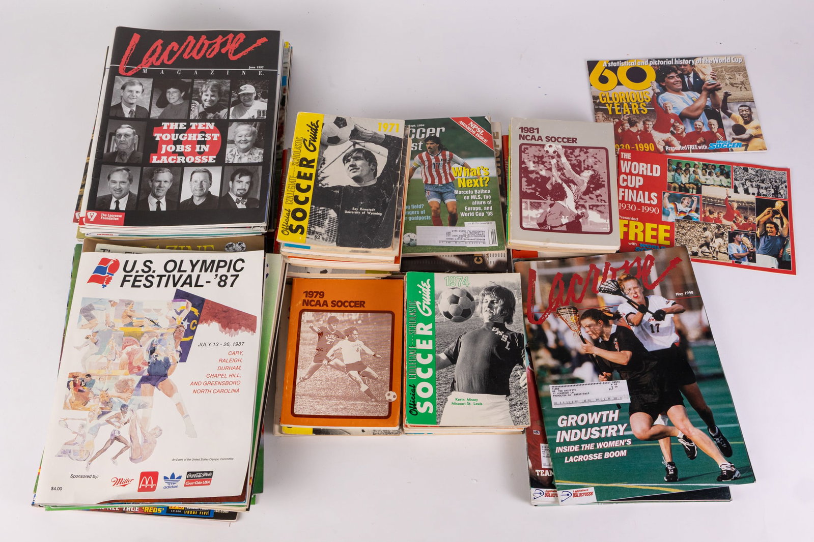 Vintage FIFA Magazines and other Soccer/Football Ephemera: Vintage FIFA Magazines and other Soccer/Football Ephemera Size 7" x 12" x 12" (box size) Literature Brooks Auction is not responsible for outbids. Questions? Call the office at (856) 694-2960 or ema