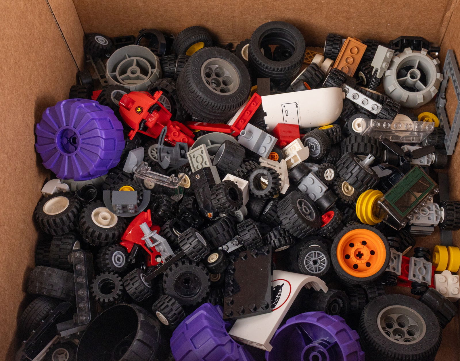 Lot of Lego Wheels: Lot of Lego Wheels Size 7" x 12" x 12" Literature Brooks Auction is not responsible for outbids. Questions? Call the office at (856) 694-2960 or email us directly at info@brooks.auction. R