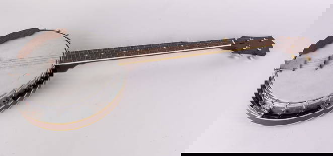 Vintage Banjo: Vintage Banjo, no case Size 40" H Literature  Brooks Auction is not responsible for outbids. Questions? Call the office at (856) 694-2960 or email us directly at info@brooks.auction. &#8226; P