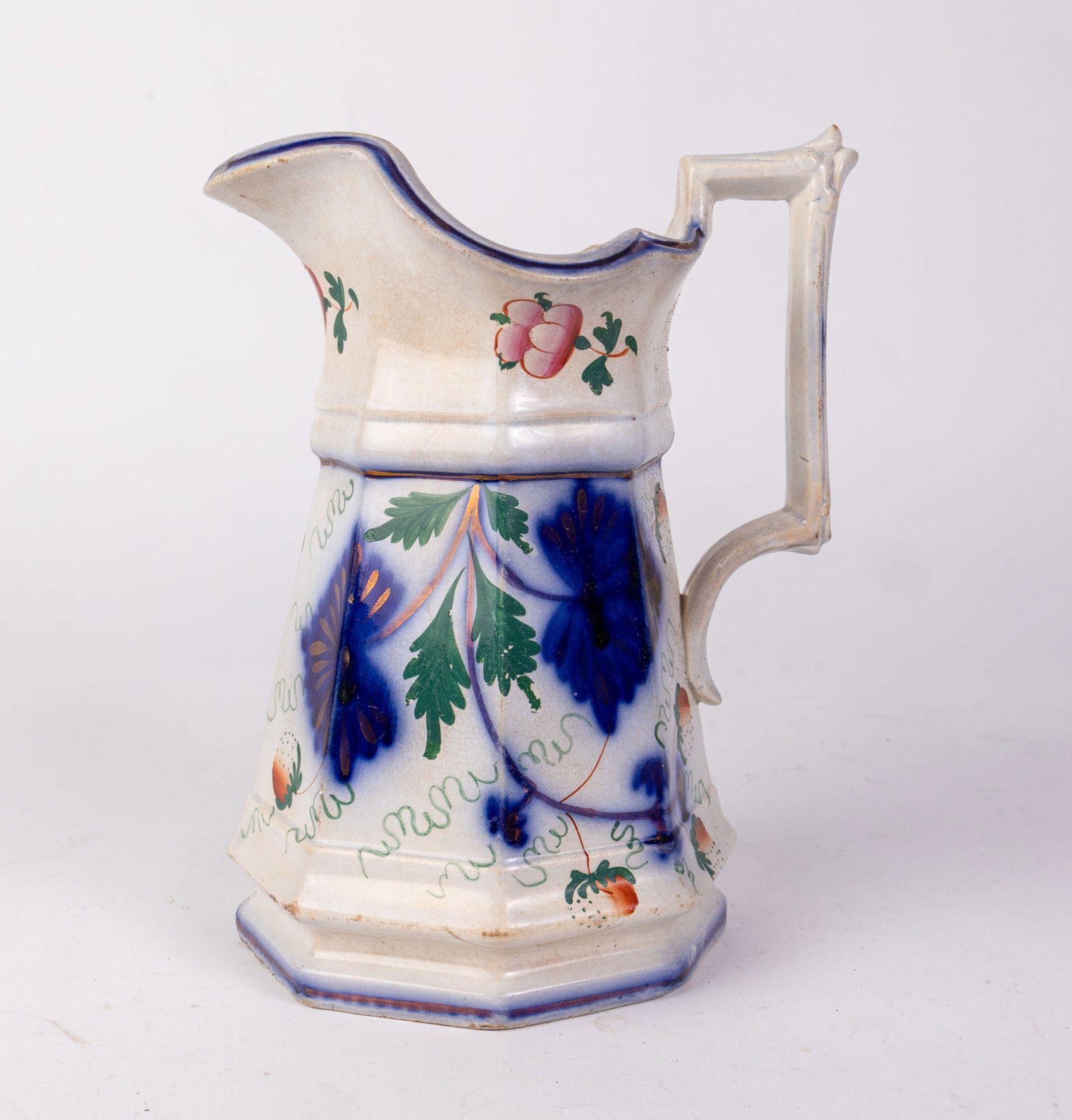 Antique Gaudy Ironstone Pitcher (1 of 4)