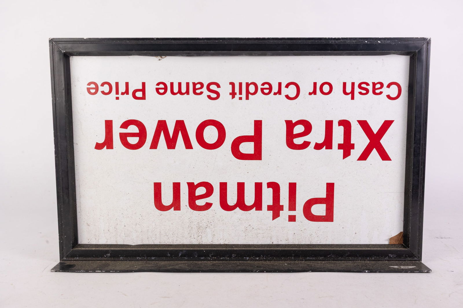 Pitman Xtra Power Vintage Double Sided Gas Station Sign (1 of 3)