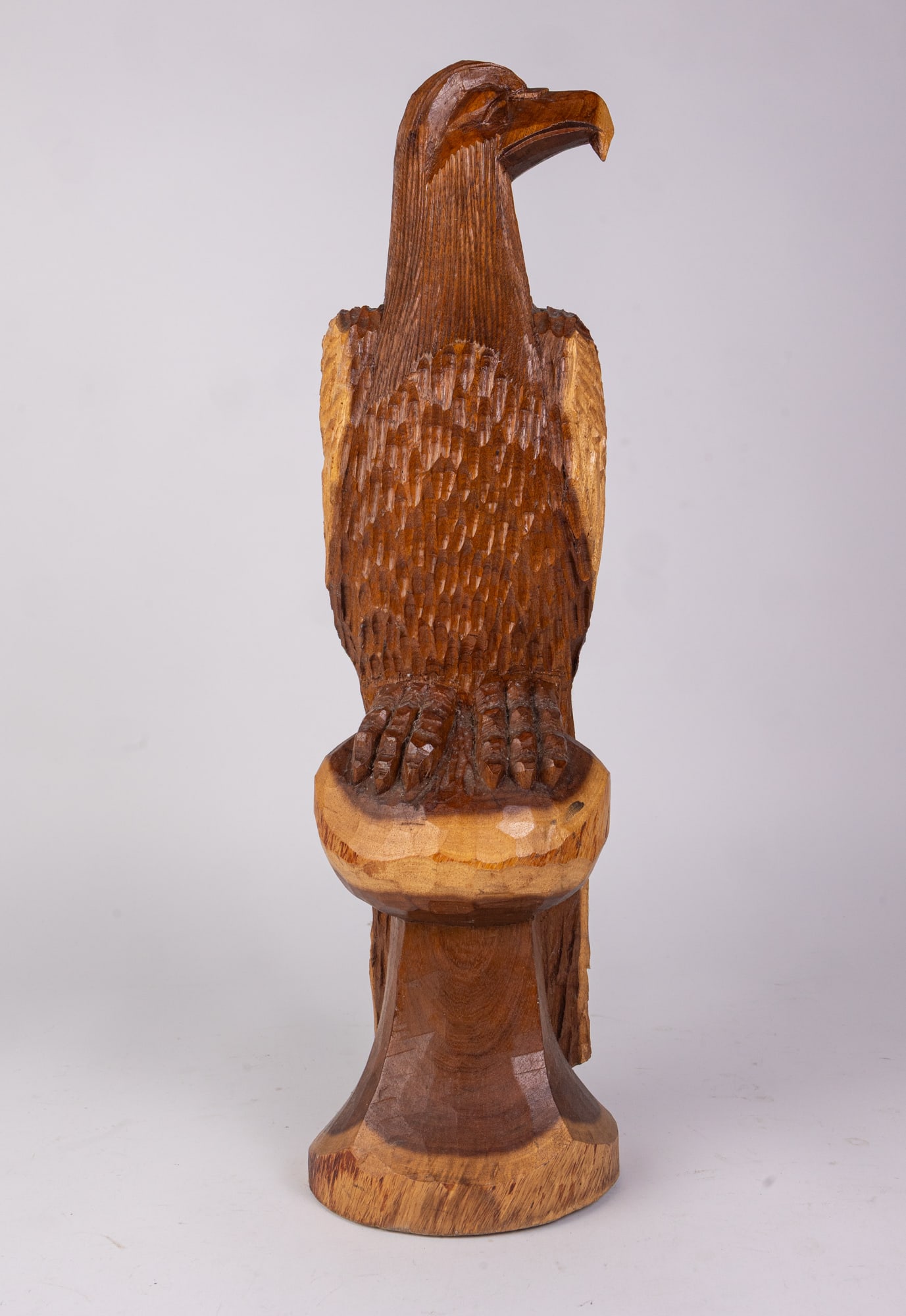 Vintage Folk Art Hand Carved Wood Eagle Sculpture (1 of 8)