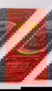 Antique "Banner Lye" Advertising Checkerboard: Antique "Banner Lye" Advertising Checkerboard Size 12" x 6" Literature  Brooks Auction is not responsible for outbids. Questions? Call the office at (856) 694-2960 or email us directly at info@brooks
