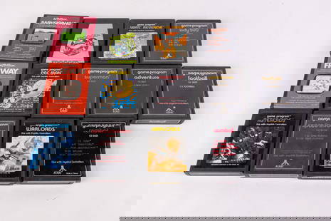 Lot of Assorted Atari Games: Lot of Assorted Atari Games Literature  Brooks Auction is not responsible for outbids. Questions? Call the office at (856) 694-2960 or email us directly at info@brooks.auction. &#8226; Please read des