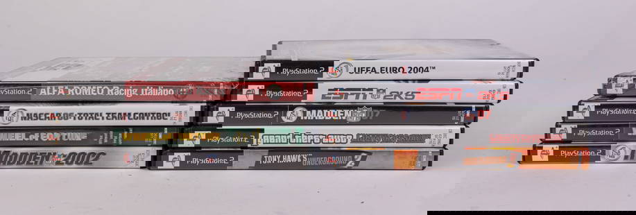 Lot of Assorted Playstation 2 PS2 Games: Lot of Assorted Playstation 2 PS2 Games: Tony Hawk Underground 2 - Grand Theft Auto Liberty City Stories - and more Size 8" x 5" x 1" Literature  Brooks Auction is not responsible for outbids. Questi
