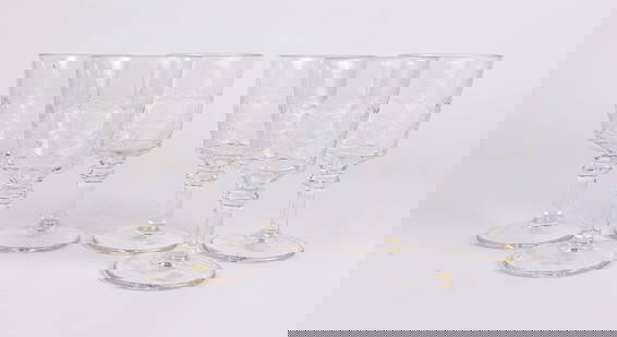Lot of Six 1876 American Centennial Commemorative Goblets: Lot of Six 1876 American Centennial Commemorative Goblets Size 6" x 3" x 3" Literature  Brooks Auction is not responsible for outbids. Questions? Call the office at (856) 694-2960 or email us directl