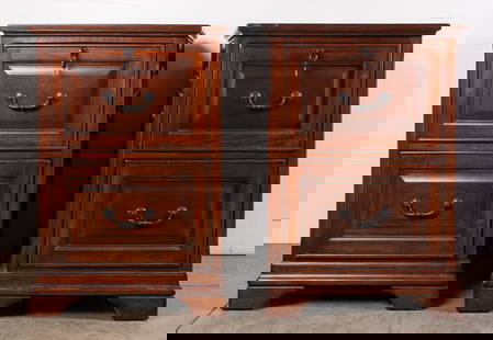 Pair of Whalen Contemporary Wooden Filing Cabinets: Pair of Whalen Contemporary Wooden Filing Cabinets Size 31" x 21" x 25" Literature  Brooks Auction is not responsible for outbids. Questions? Call the office at (856) 694-2960 or email us directly at