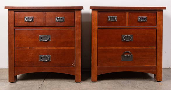 Pair of Side Tables: Pair of Side Tables Literature  Brooks Auction is not responsible for outbids. Questions? Call the office at (856) 694-2960 or email us directly at info@brooks.auction. &#8226; Please read description