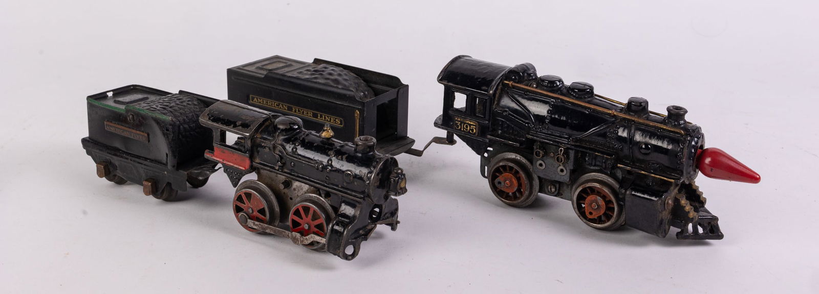 American Flyer Pre-War Locomotives & Tenders: American Flyer Pre-War Locomotives & Tenders Size 4" x 8" x 2" Literature Brooks Auction is not responsible for outbids. Questions? Call the office at (856) 694-2960 or email us directly at info@bro