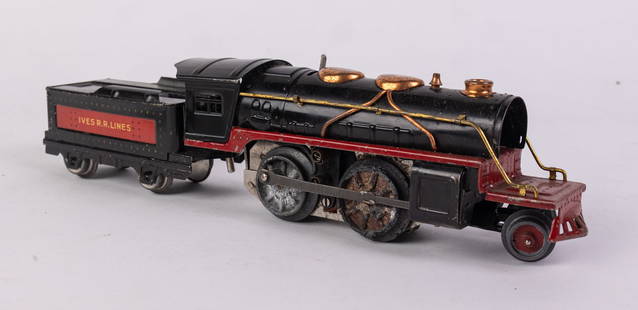 Lionel Ives #1661E Locomotive & Tender: Lionel Ives #1661E Locomotive & Tender Size 3" x 8" x 2" Literature  Brooks Auction is not responsible for outbids. Questions? Call the office at (856) 694-2960 or email us directly at info@brooks.au