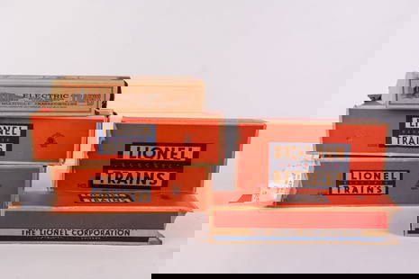 Lionel Train Cars & Accessories in Box: Lionel Train Cars & Accessories in Box Size 12" x 4" x 3" Literature  Brooks Auction is not responsible for outbids. Questions? Call the office at (856) 694-2960 or email us directly at info@brooks.a