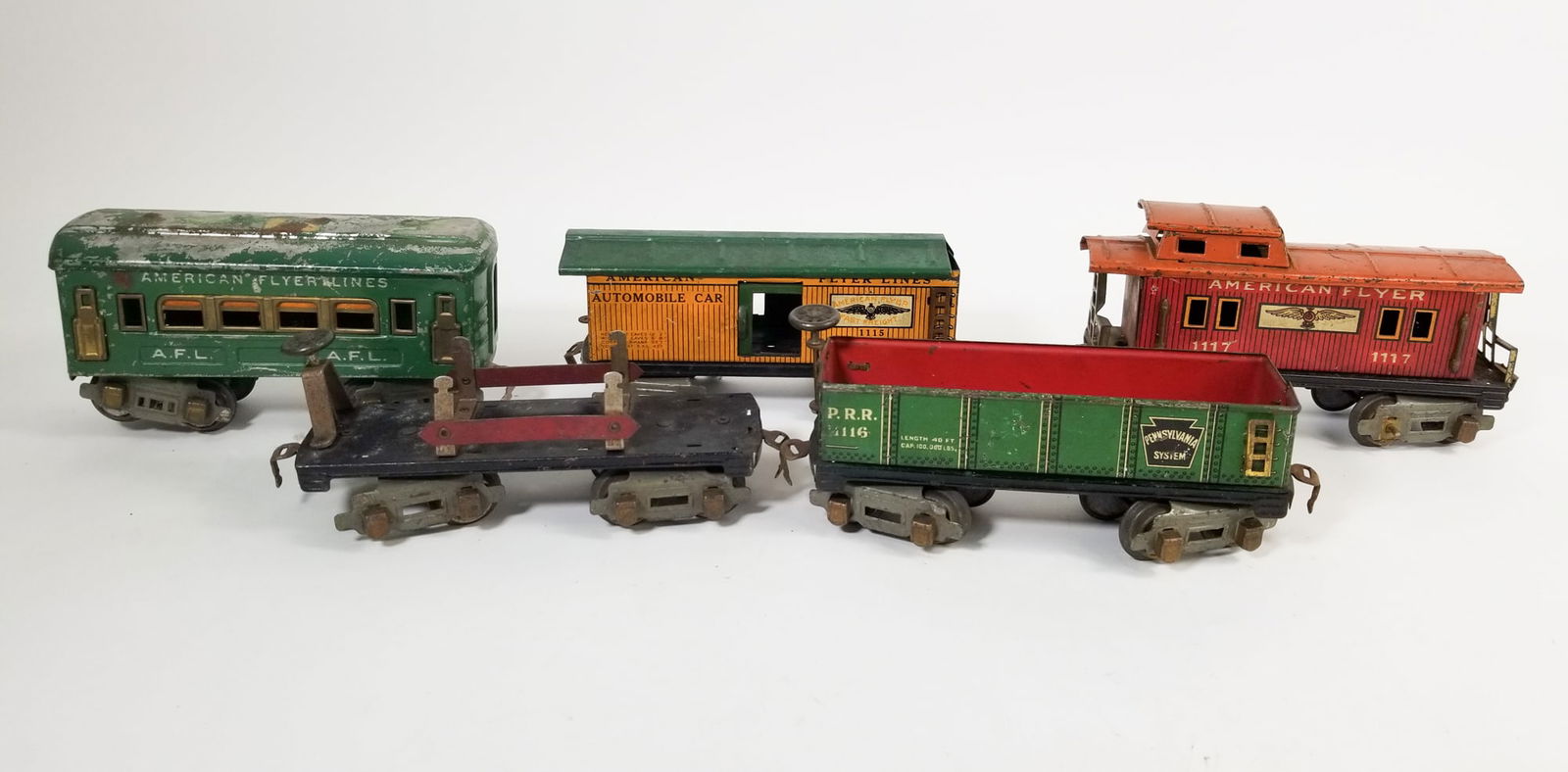 American Flyer Pre-War Train Car Assortment ft. 3161 Car (1 of 9)