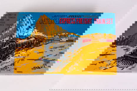 Vintage Japan Ahi Brand Azrak-Hamway International Express Freight Train Set: Vintage Japan Ahi Brand Azrak-Hamway International Express Freight Train Set Size 3" x 8" x 13" Literature Brooks Auction is not responsible for outbids. Questions? Call the office at (856) 694-2960