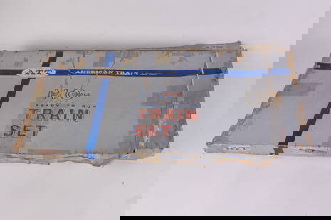 Two ATT American Train & Track Vintage Train Sets in Box: Two ATT American Train & Track Vintage Train Sets in Box Size 2" x 14" x 17" Literature  Brooks Auction is not responsible for outbids. Questions? Call the office at (856) 694-2960 or email us direct