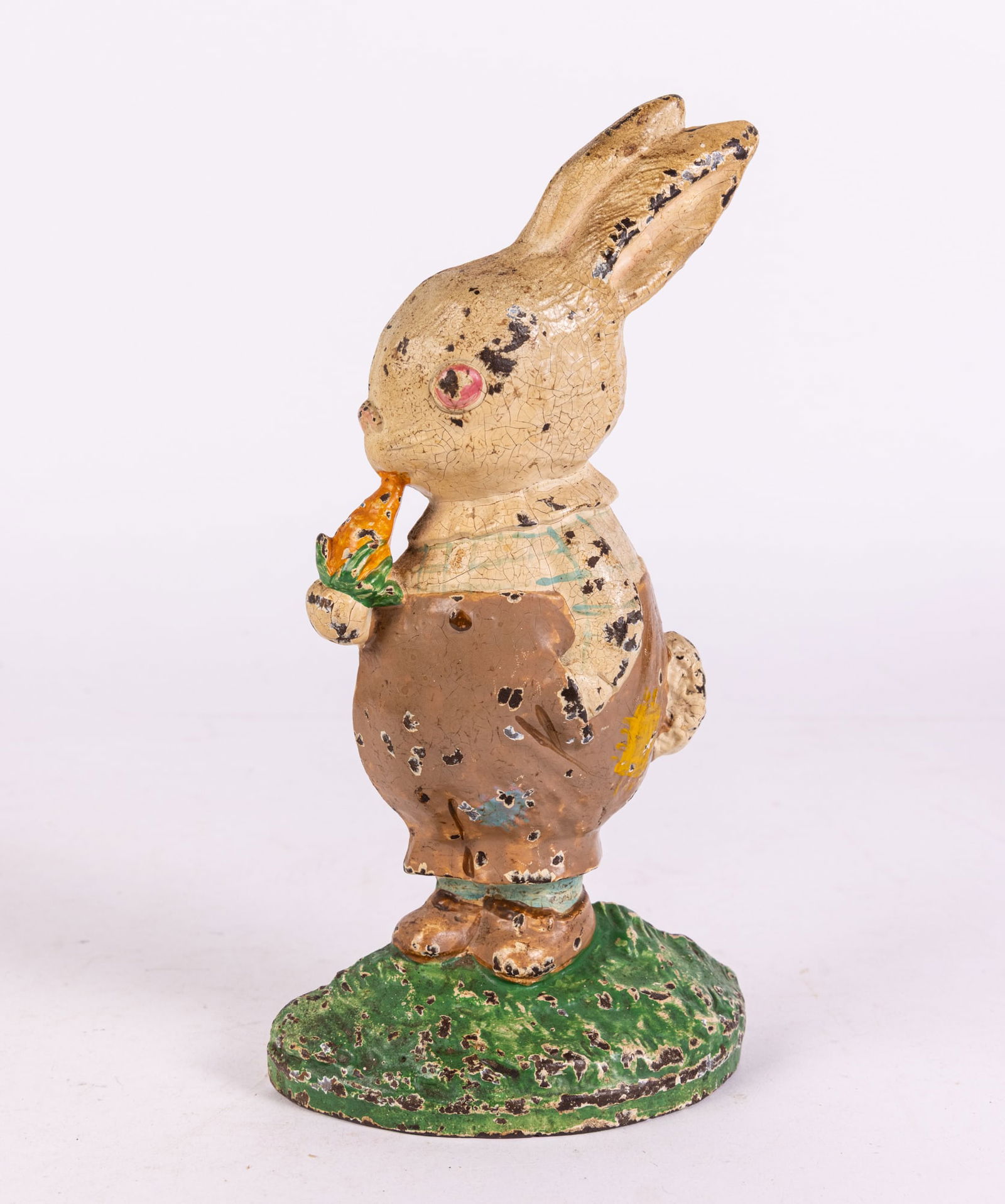 Hubley Peter Rabbit Cast Iron Door Stop: Hubley Peter Rabbit Cast Iron Door Stop Size 10" x 5" x 2" Literature Brooks Auction is not responsible for outbids. Questions? Call the office at (856) 694-2960 or email us directly at info@brooks.