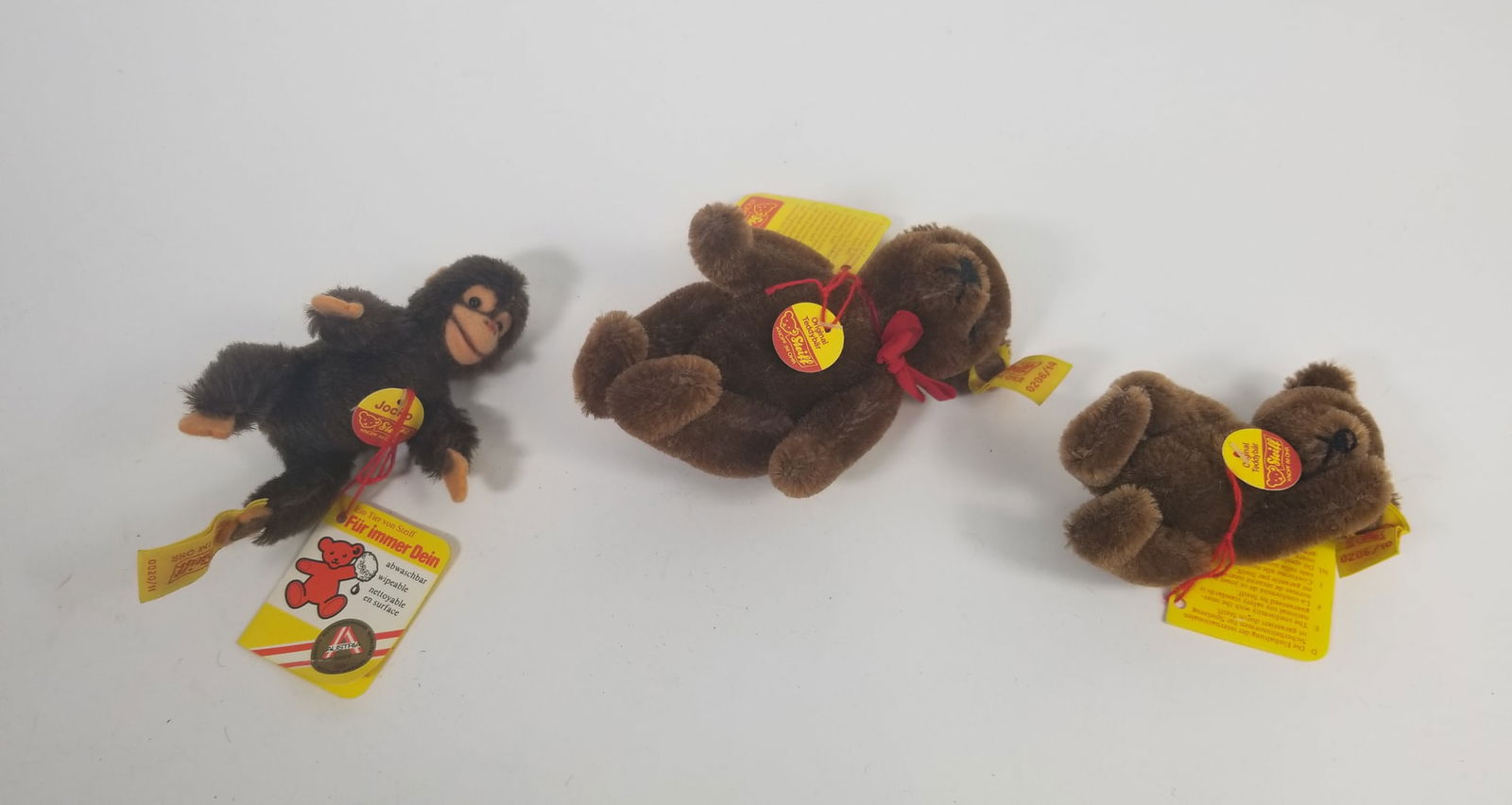 Three Vintage Steiff Jointed Stuffed Animals (1 of 5)