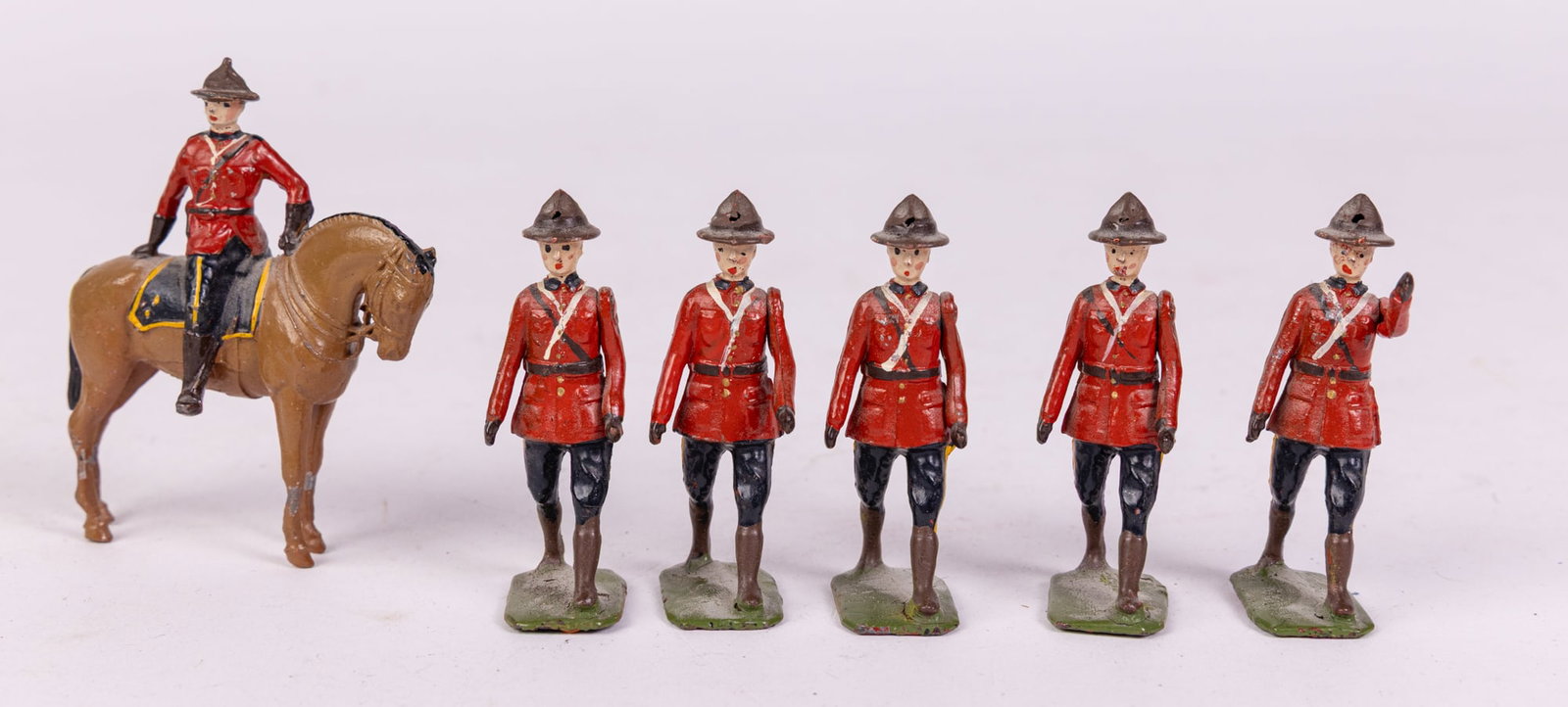 Britains Ltd No. 1554 Royal Canadian Mounted Police: Britains Ltd No. 1554 Royal Canadian Mounted Police Size 4" x 3" x 1" Literature Brooks Auction is not responsible for outbids. Questions? Call the office at (856) 694-2960 or email us directly at i