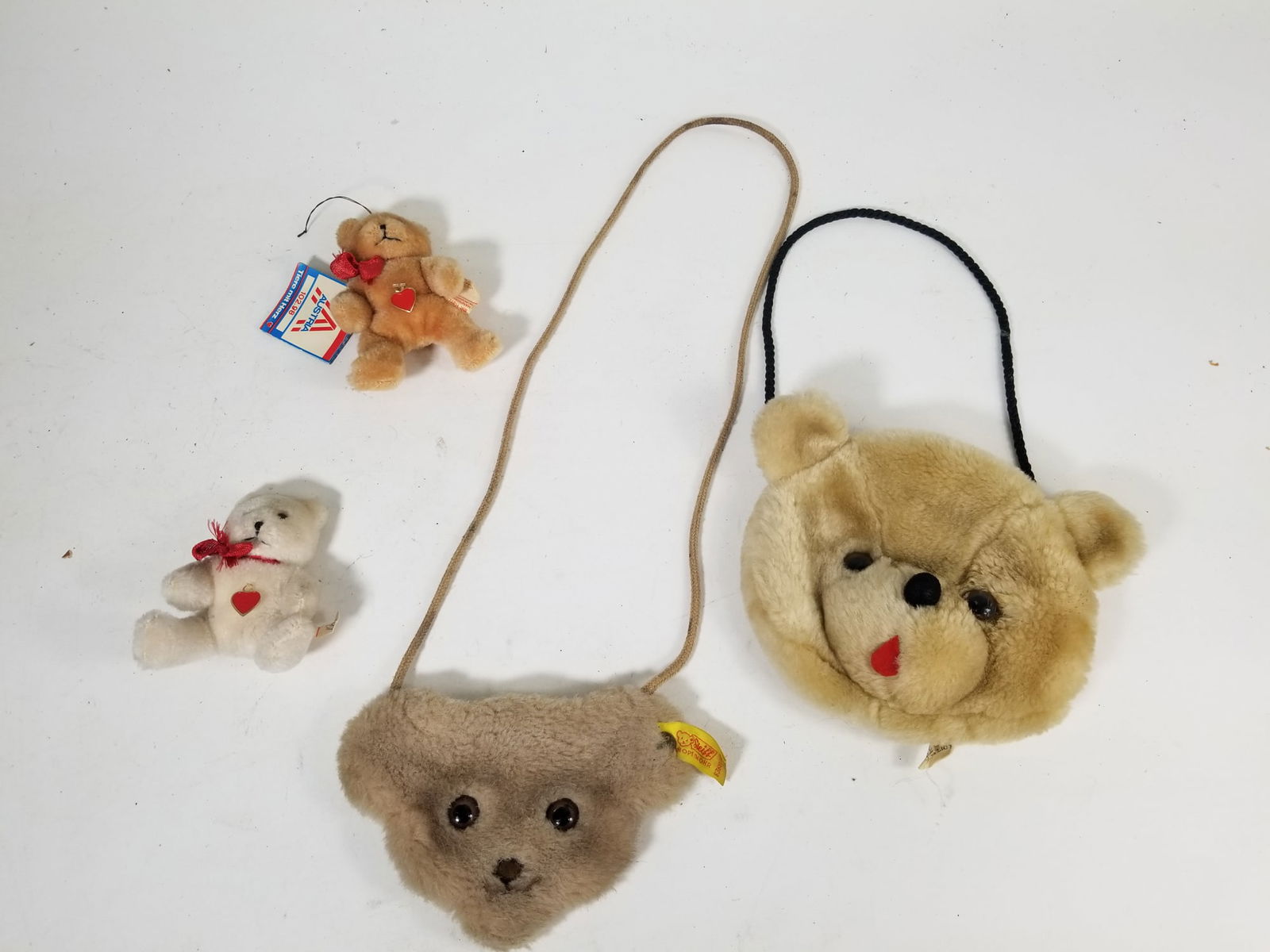 Vintage Mohair Bear Assortment ft Steiff Handbag & Tiere Mit Herz Bears (1 of 6)