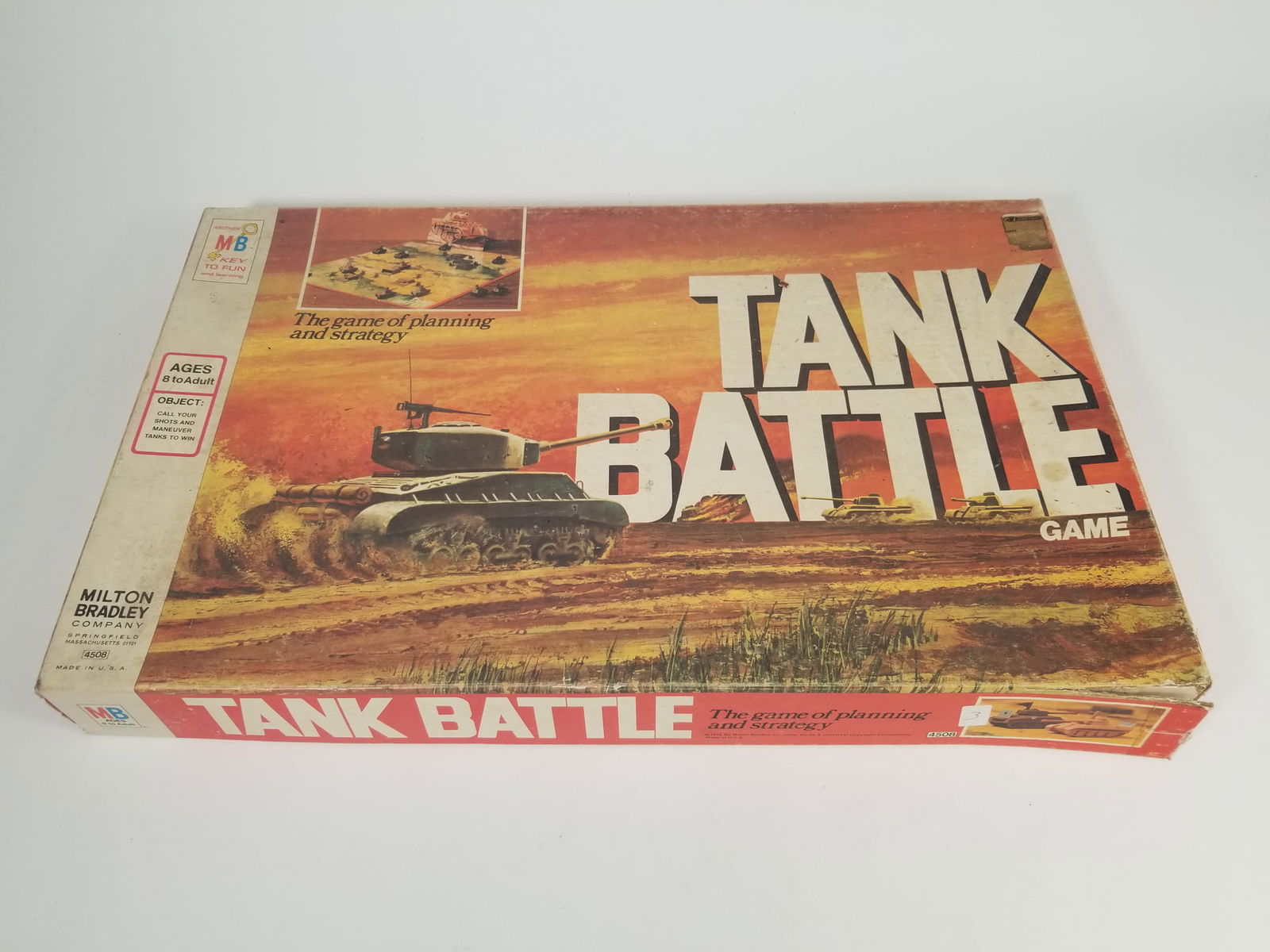 Milton Bradley Tank Battle Vintage Board Game: Milton Bradley Tank Battle Vintage Board Game Size 12" x 20" x 2" Literature Brooks Auction is not responsible for outbids. Questions? Call the office at (856) 694-2960 or email us directly at info@