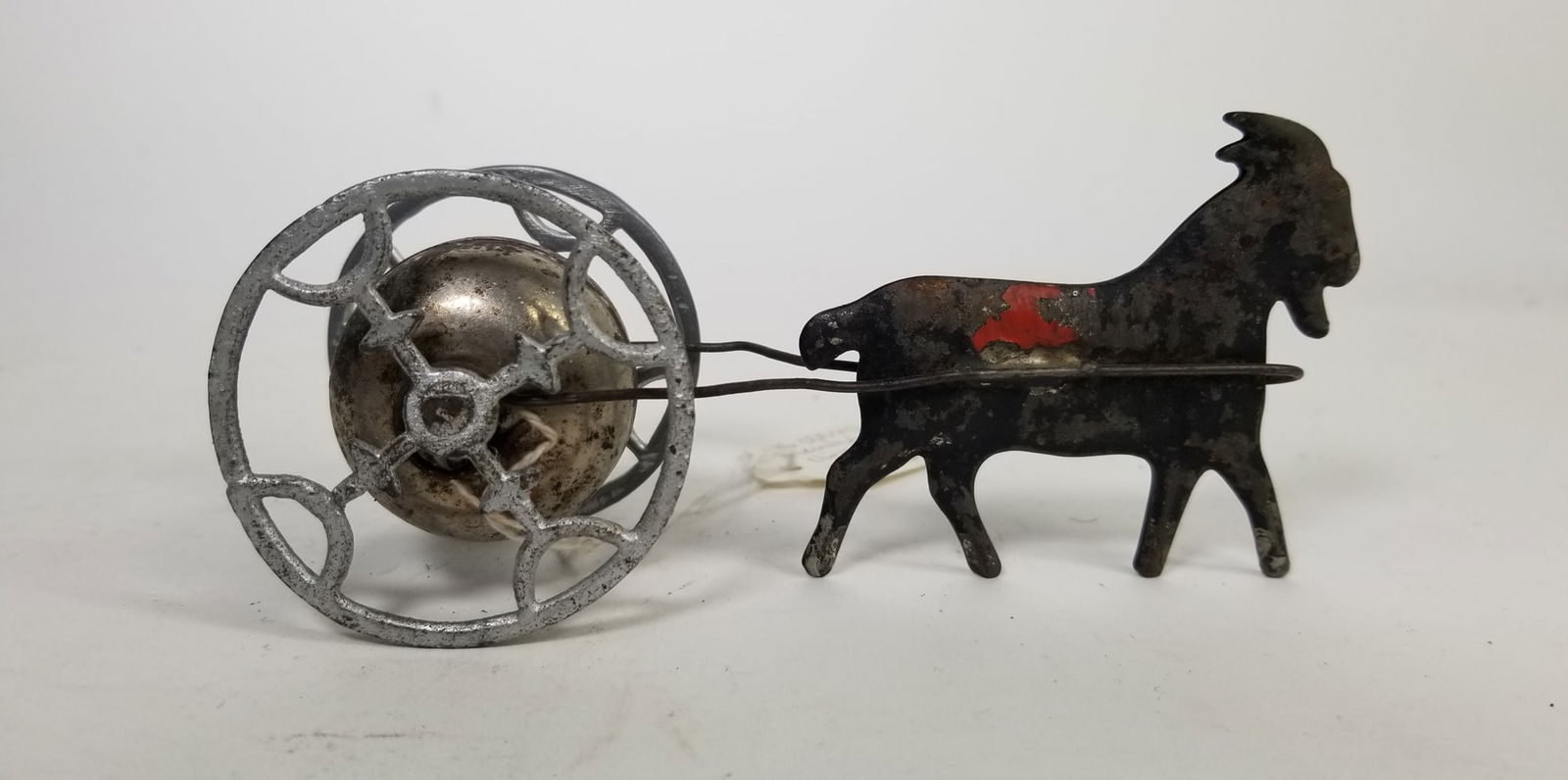 c. 1912 Goat Gong Bell Pull Toy (1 of 4)