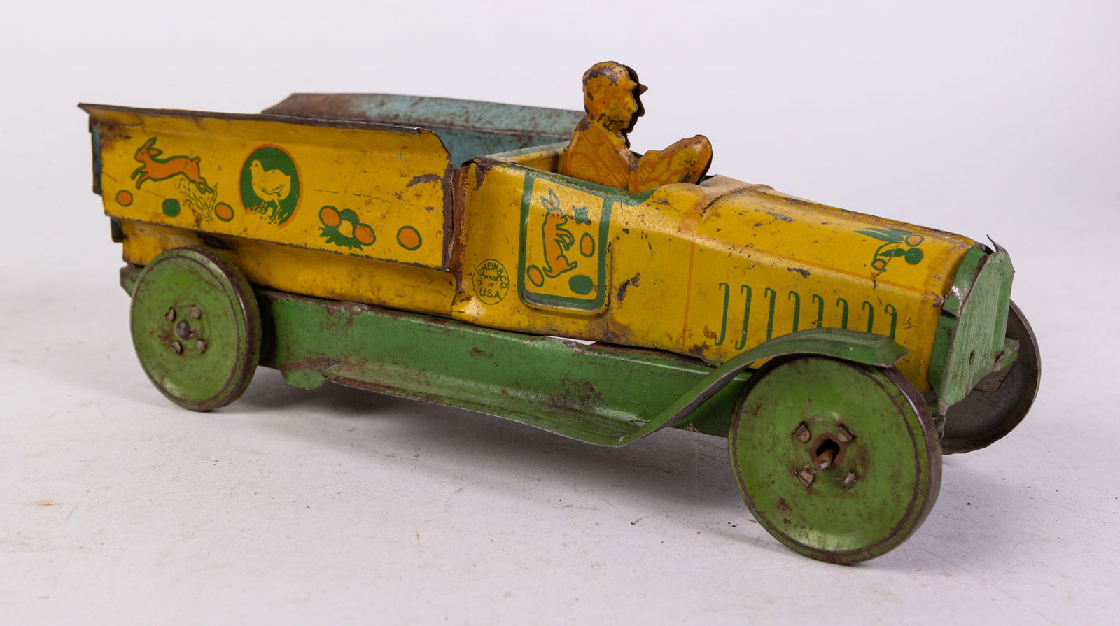 J. Chein Yellow Easter Themed Truck Toy (1 of 5)