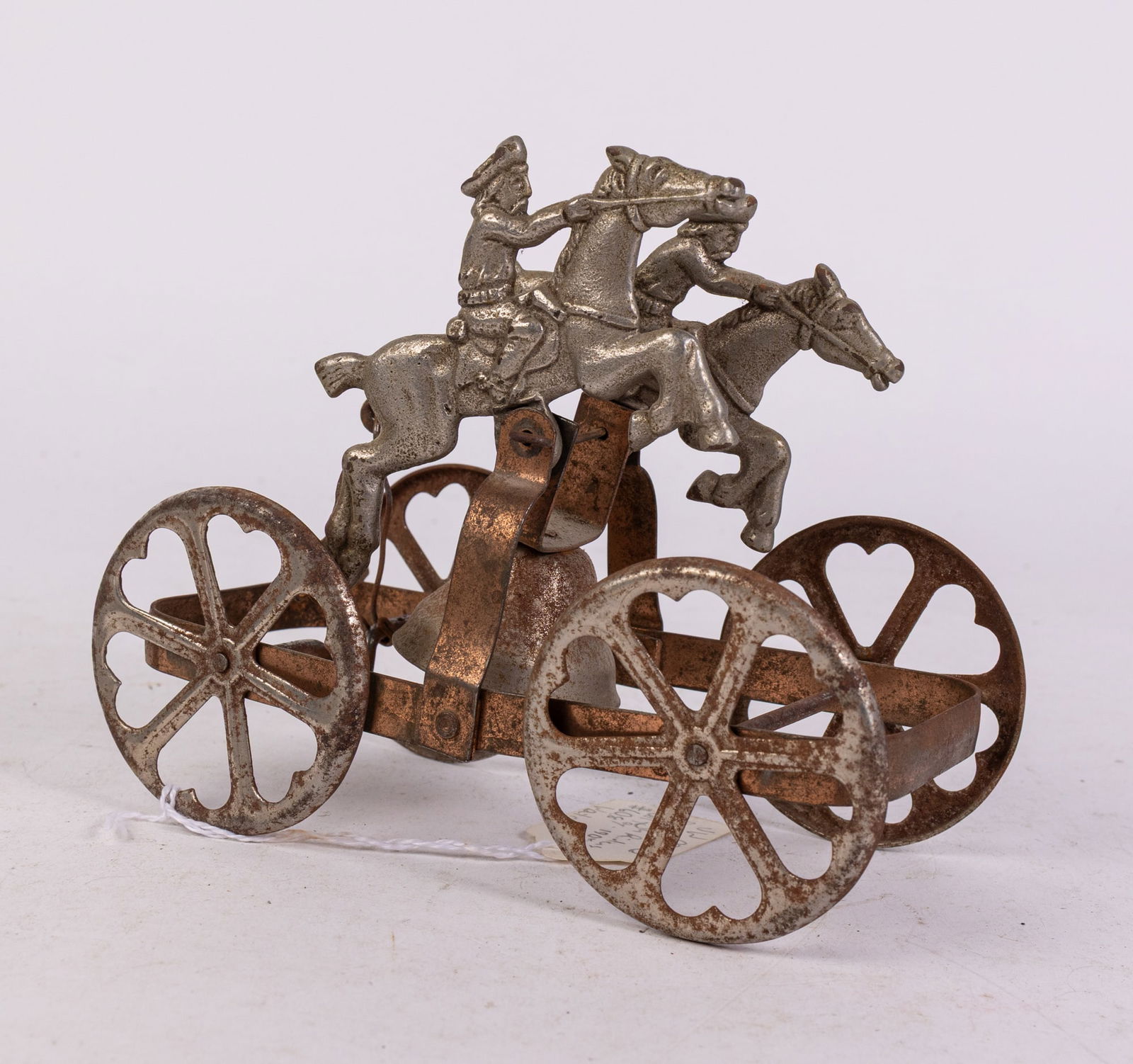 Early Watrous Rough Riders on Horseback Bell Toy: Early Watrous Rough Riders on Horseback Bell Toy Size 5" x 7" x 3" Literature Brooks Auction is not responsible for outbids. Questions? Call the office at (856) 694-2960 or email us directly at info