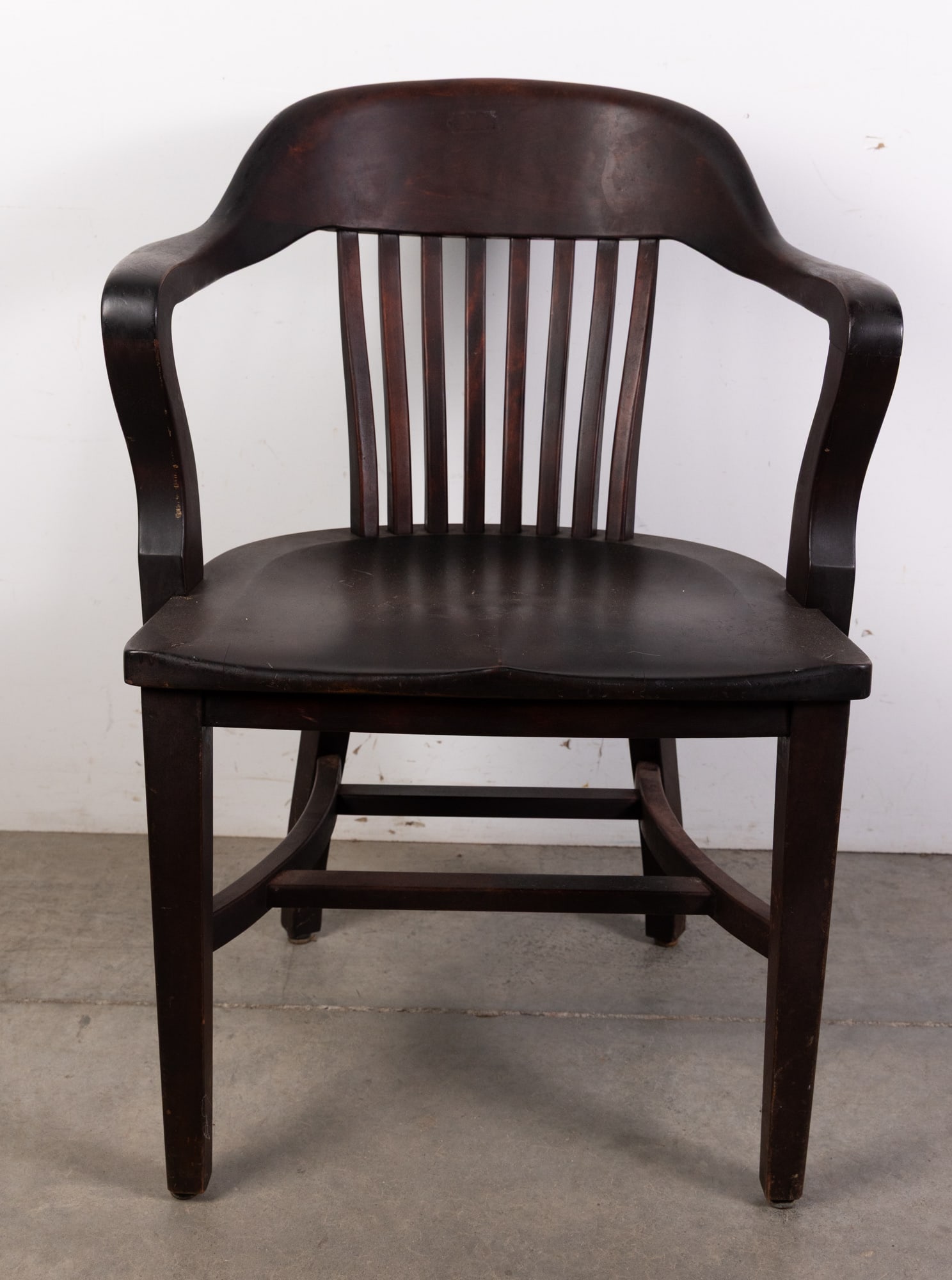 Antique B.L. Marble Chair Co Desk Chair: Antique B.L. Marble Chair Co Desk Chair Size 33" x 24" x 19" Literature Brooks Auction is not responsible for outbids. Questions? Call the office at (856) 694-2960 or email us directly at info@broo