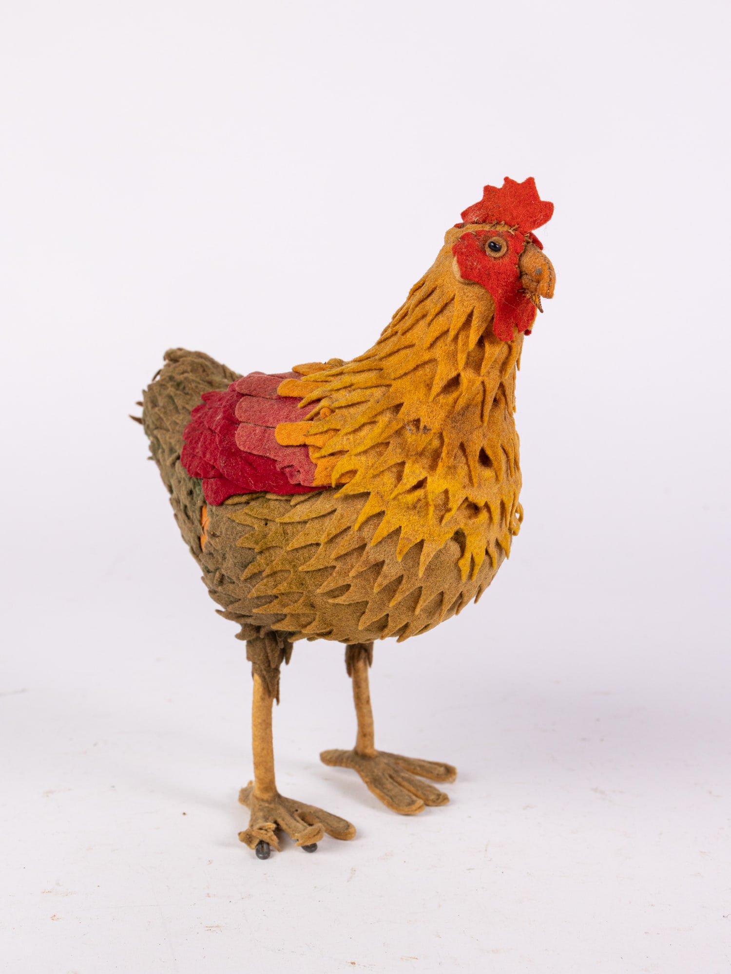 Early Steiff Felt Hen Stuffed Animal (1 of 6)