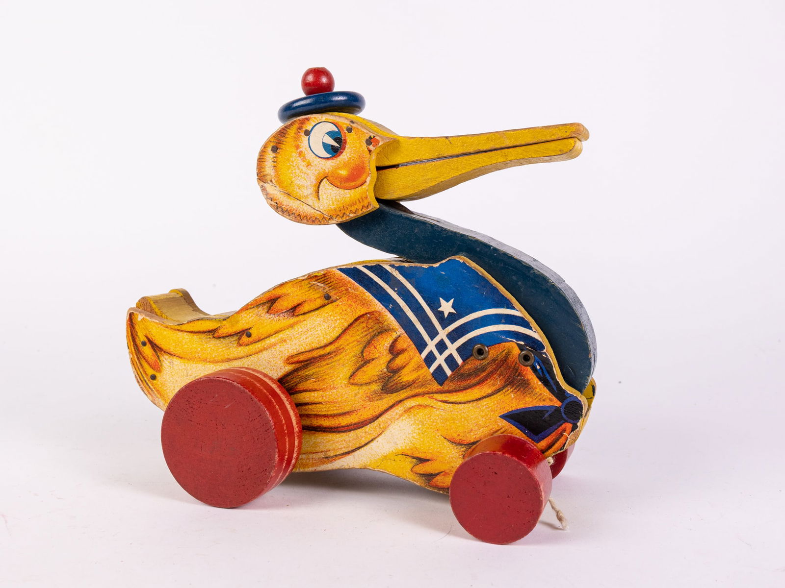 Scarce Early Fisher Price "Gabby Goose" No. 120 Paper on Wood: Scarce Early Fisher Price "Gabby Goose" No. 120 Paper on Wood Size 9" x 9" x 5" Literature Brooks Auction is not responsible for outbids. Questions? Call the office at (856) 694-2960 or email us dir